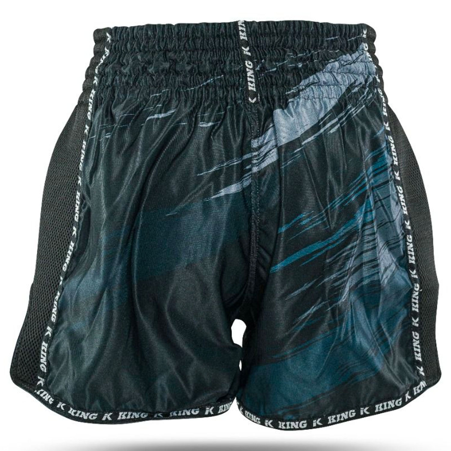 KING PRO Boxing Muay Thai Shorts, Storm 1, black, L
