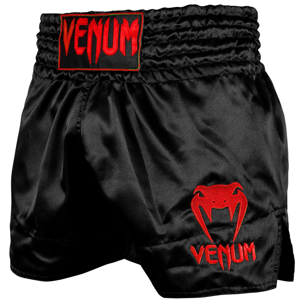 VENUM Muay Thai Shorts, Classic, schwarz-rot