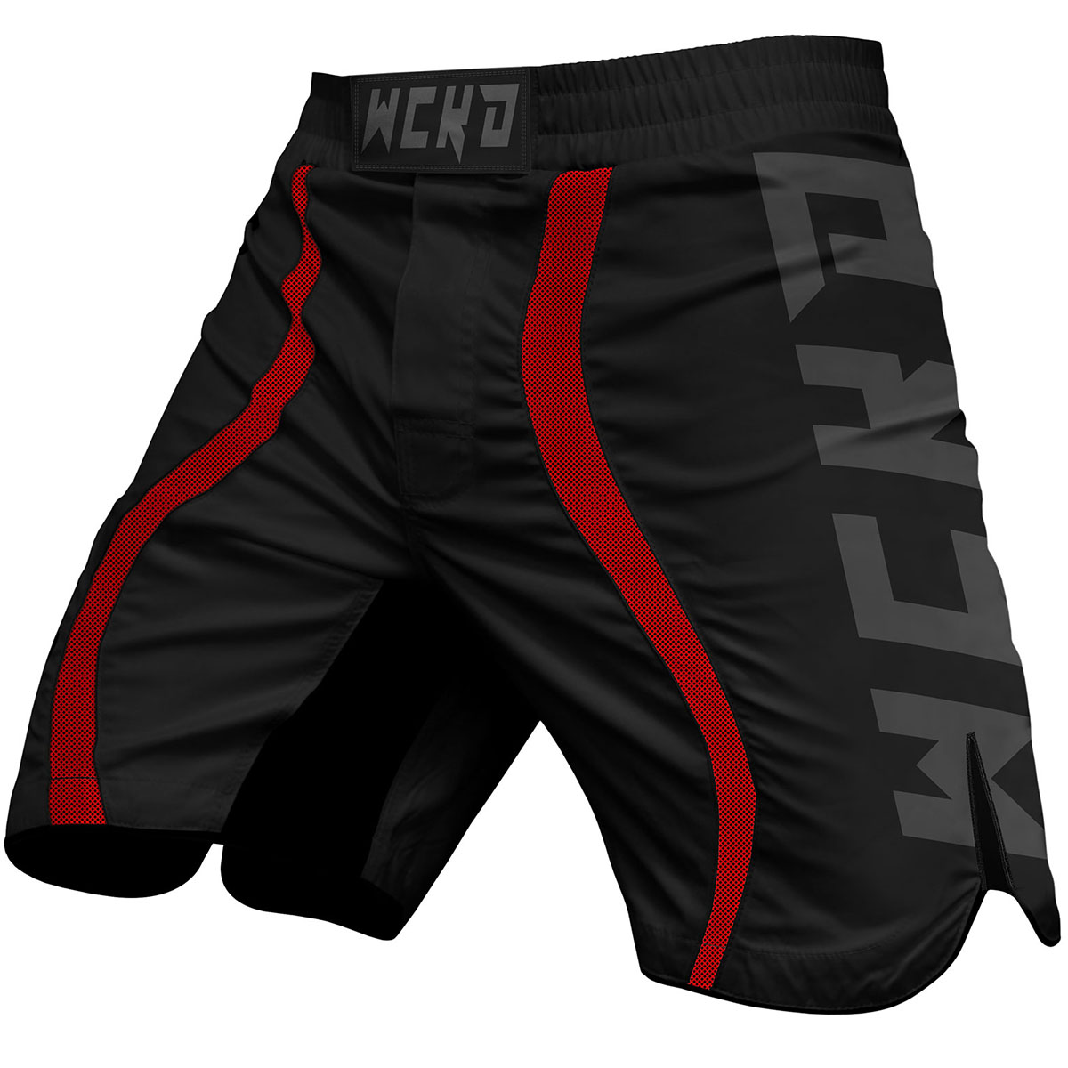 Wicked One MMA Fight Shorts, Reset, schwarz-rot