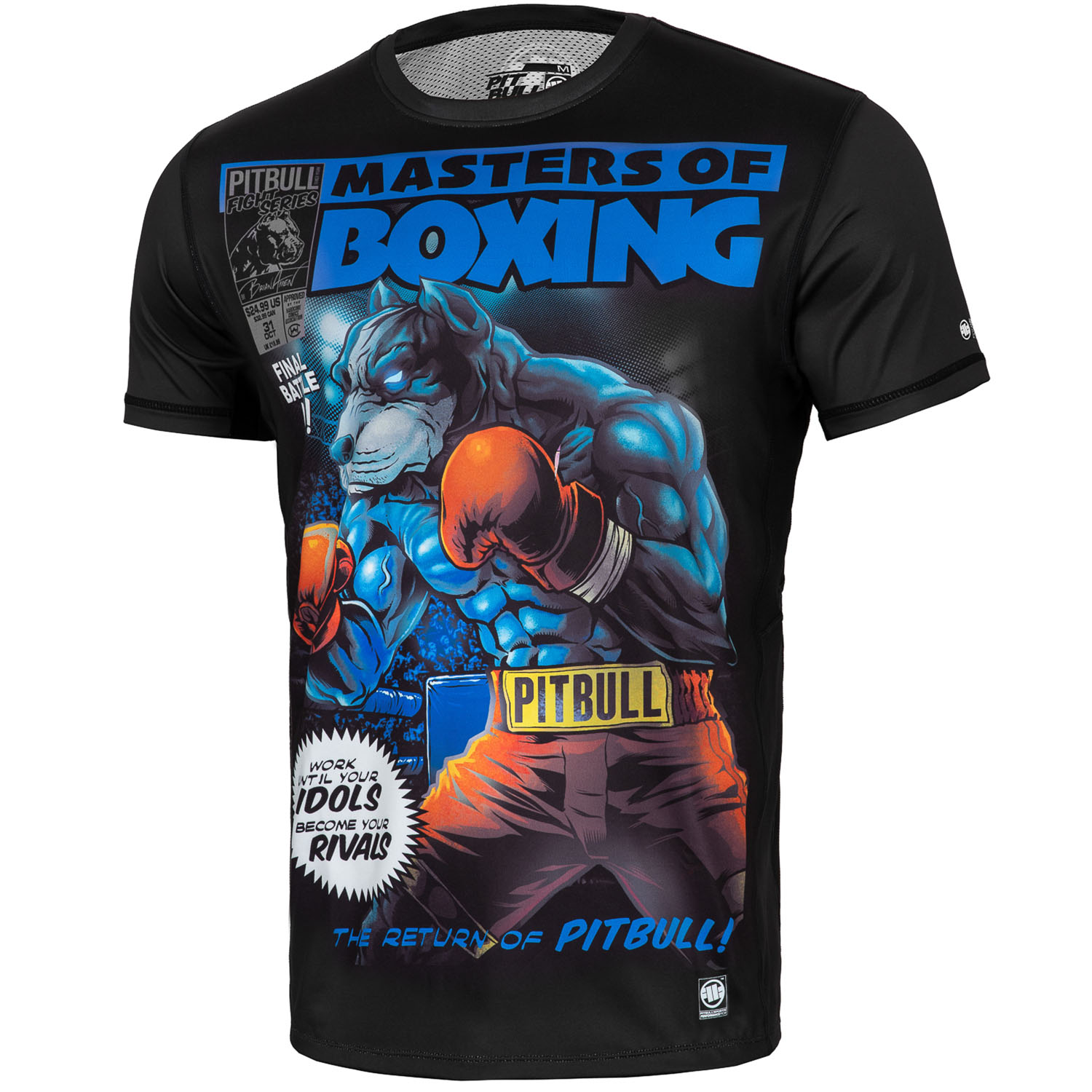 Pit Bull West Coast Performance T-Shirt, Masters Of Boxing, schwarz