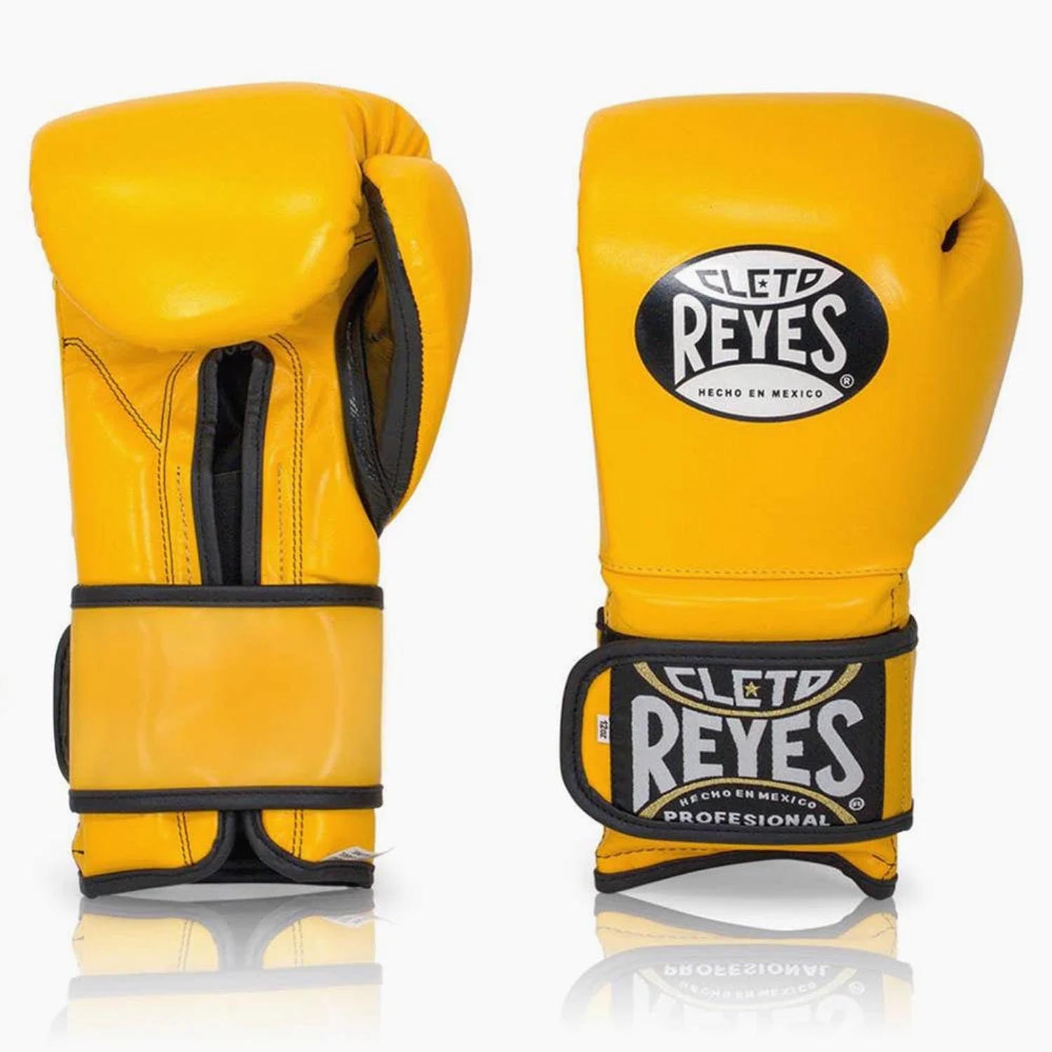 Cleto Reyes Boxing Gloves, Velcro Sparring, yellow