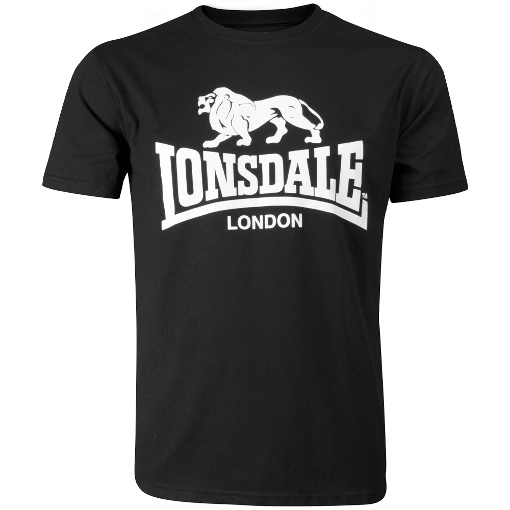 Lonsdale T-Shirt, Logo, black, S