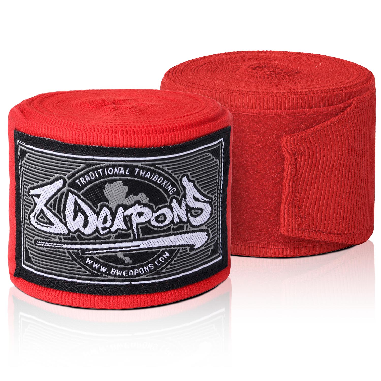 8 WEAPONS Hand Wraps, semi-elastic, 5 m, red