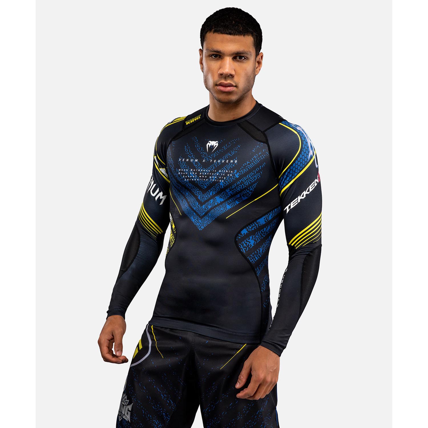 VENUM Rashguard, L/S, Tekken 8, King, black-yellow, XXL