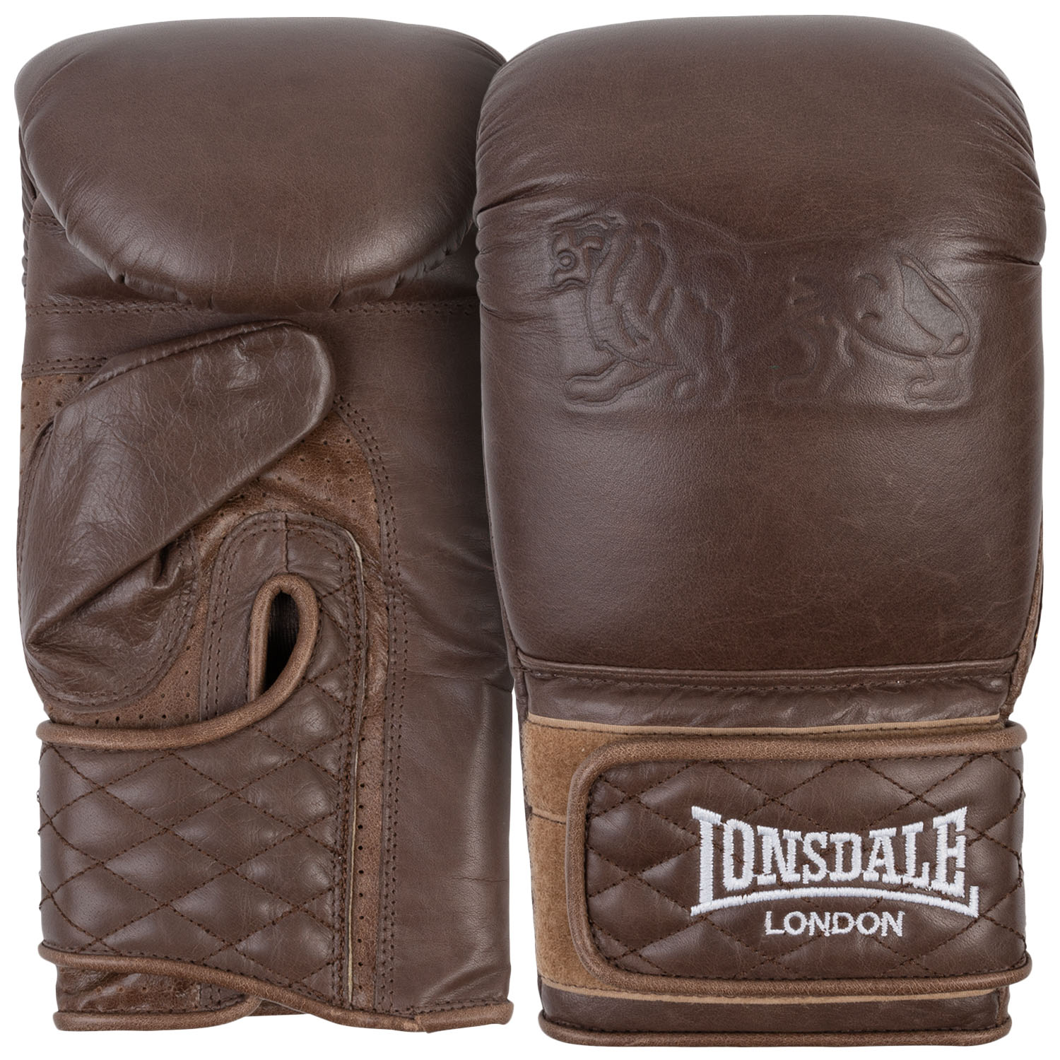 Lonsdale Bag Gloves, Vintage, brown, L/XL