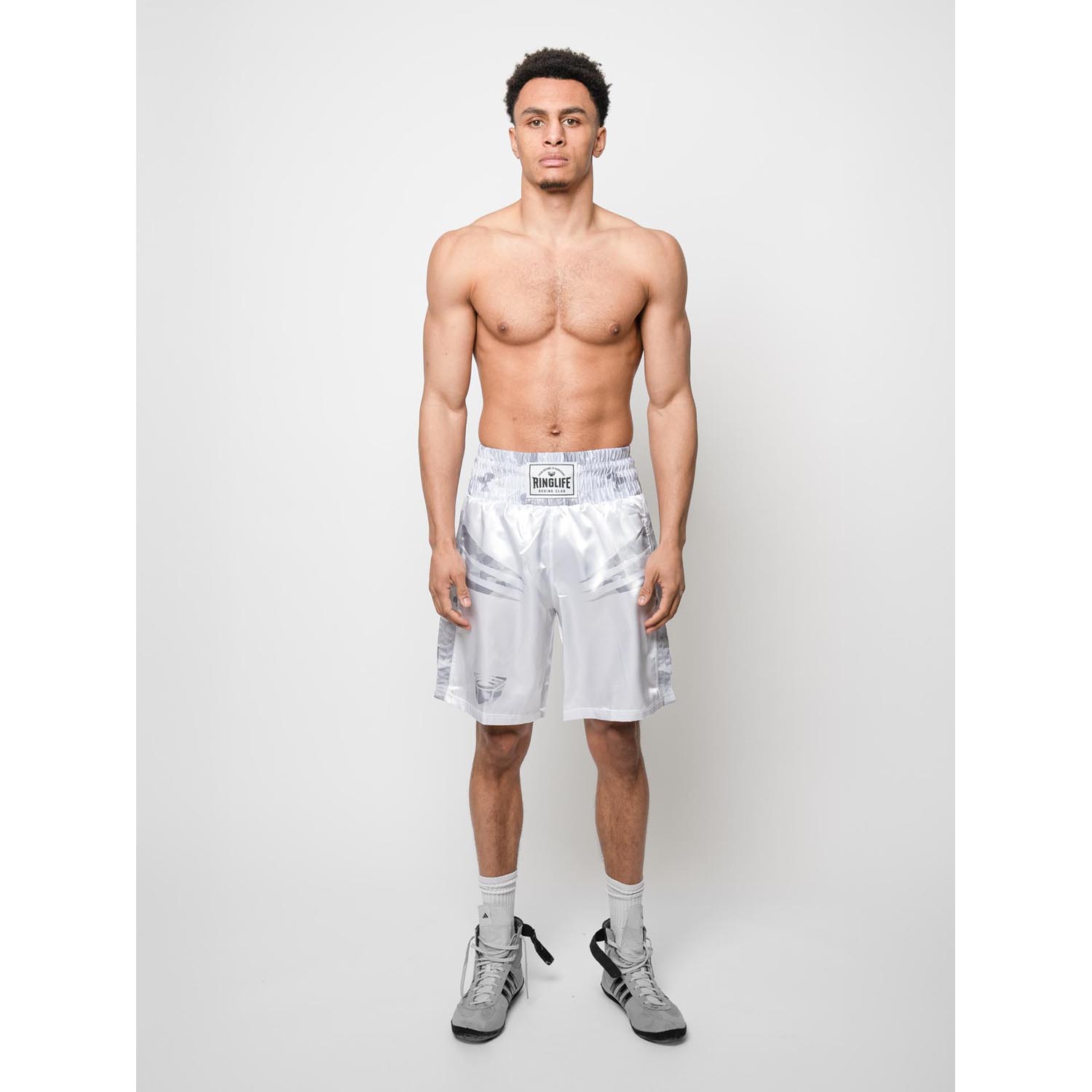 RINGLIFE Boxing Shorts, Unit, white-grey camo, XXL