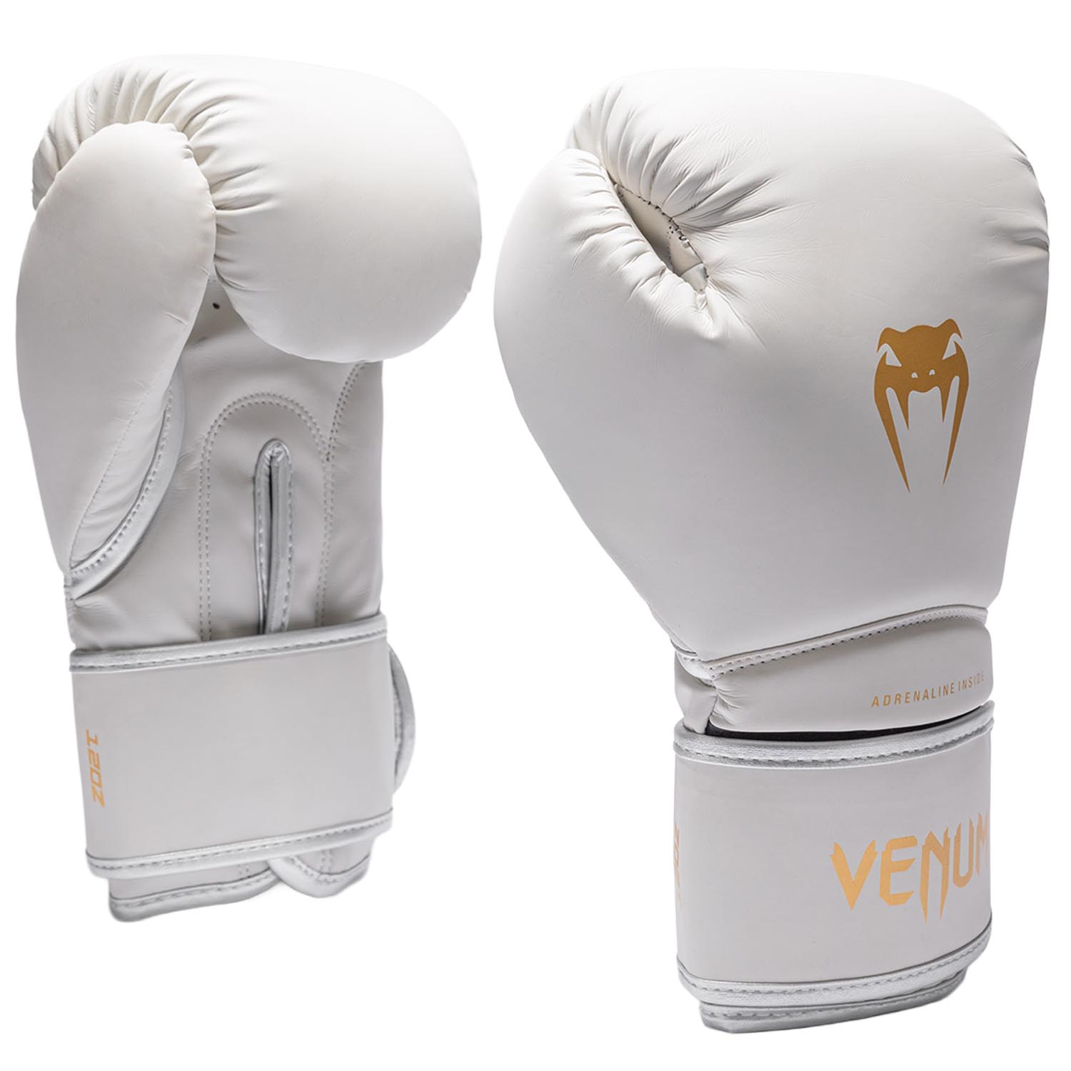VENUM Boxing Gloves, Contender, 1.5, ivory-gold, 14 Oz