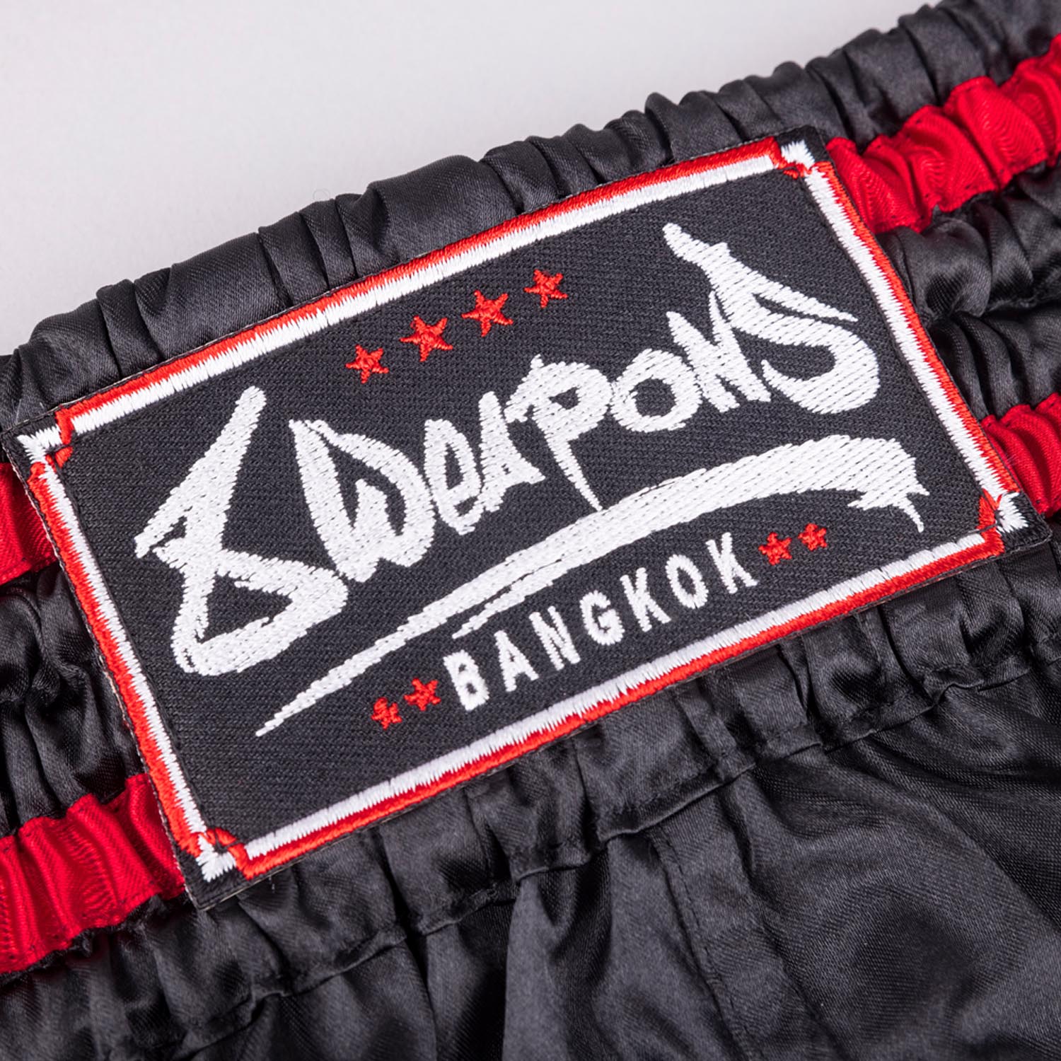 8 WEAPONS Muay Thai Shorts, Bangkok, black-white, S