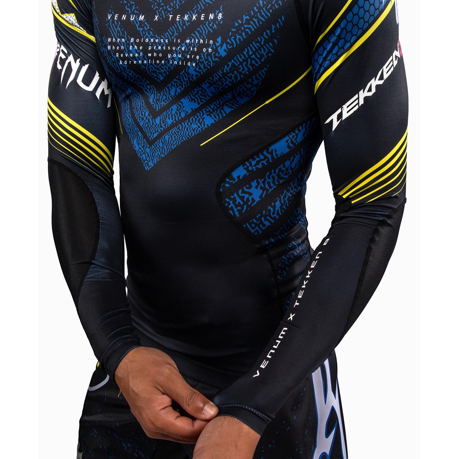 VENUM Rashguard, L/S, Tekken 8, King, black-yellow, XXL