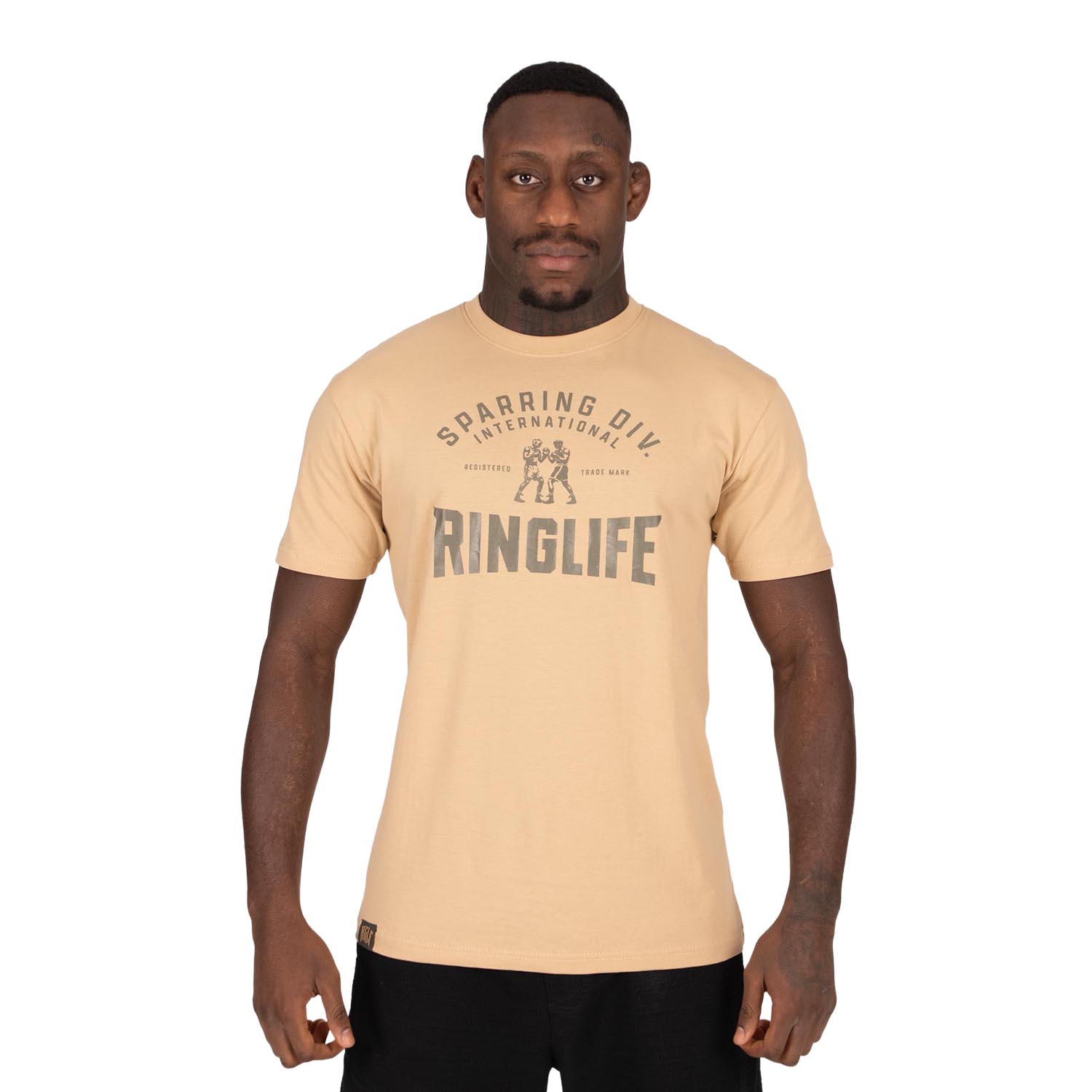 RINGLIFE T-Shirt, Sparring Div. Worldwide, sand-khaki, S
