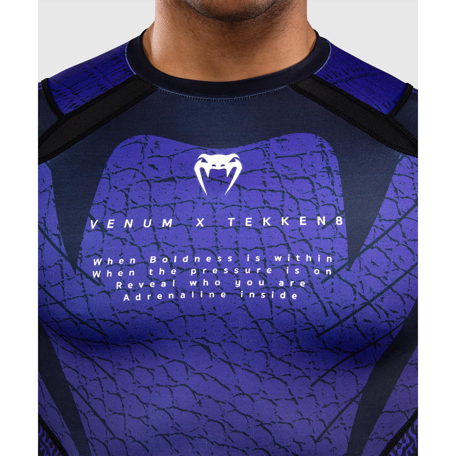 VENUM Rashguard, L/S, Tekken 8, Kazuya, black-blue, S