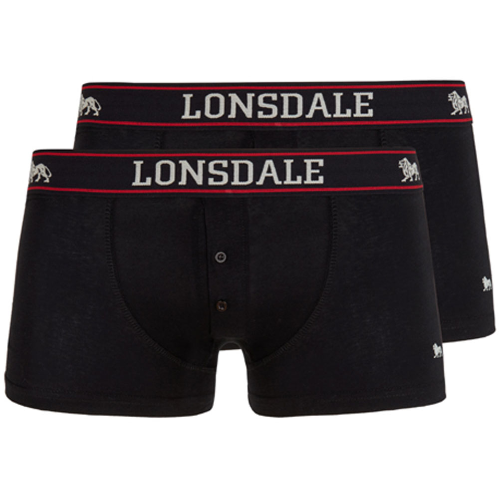 Lonsdale Boxershorts, Oakworth, schwarz, 2er Pack