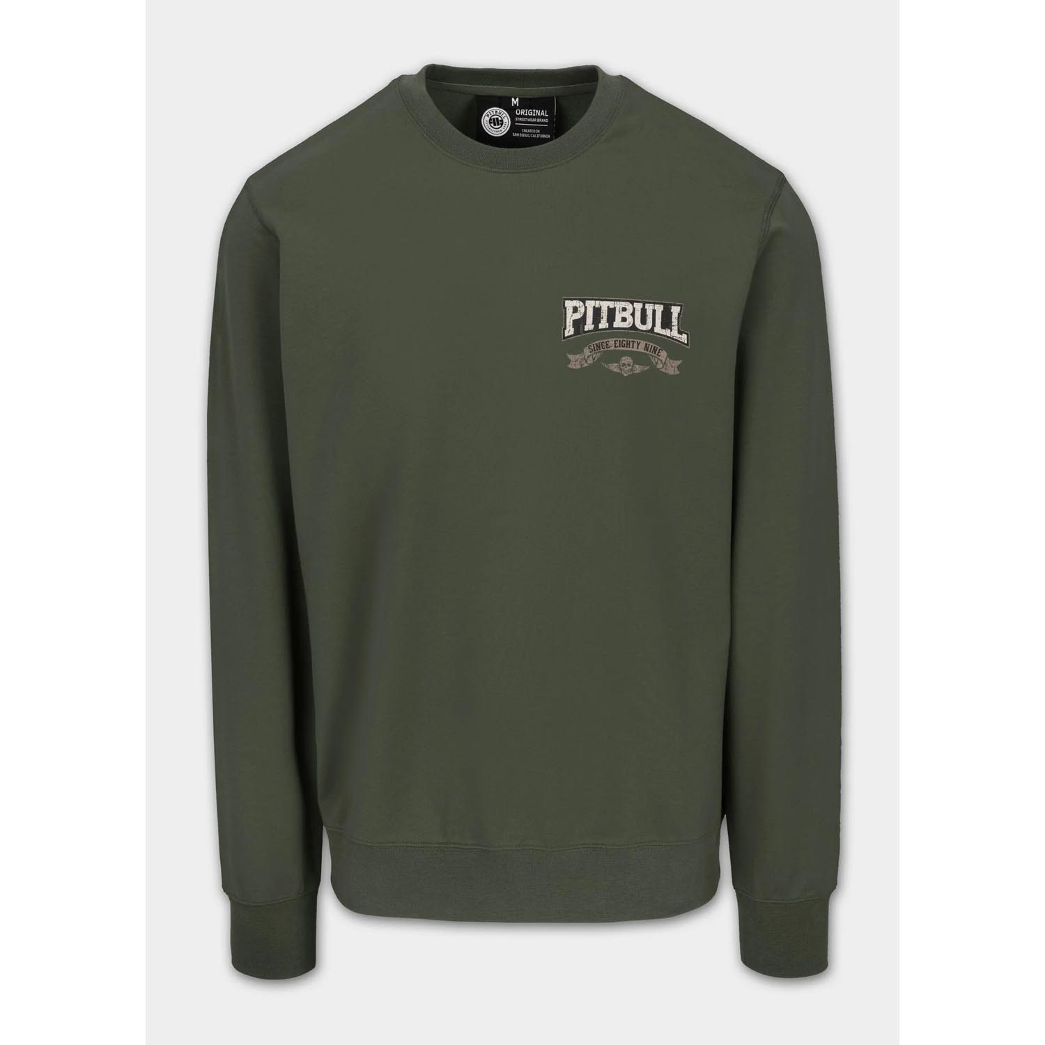 Pit Bull West Coast Pullover, Troublemaker, green, XXXL