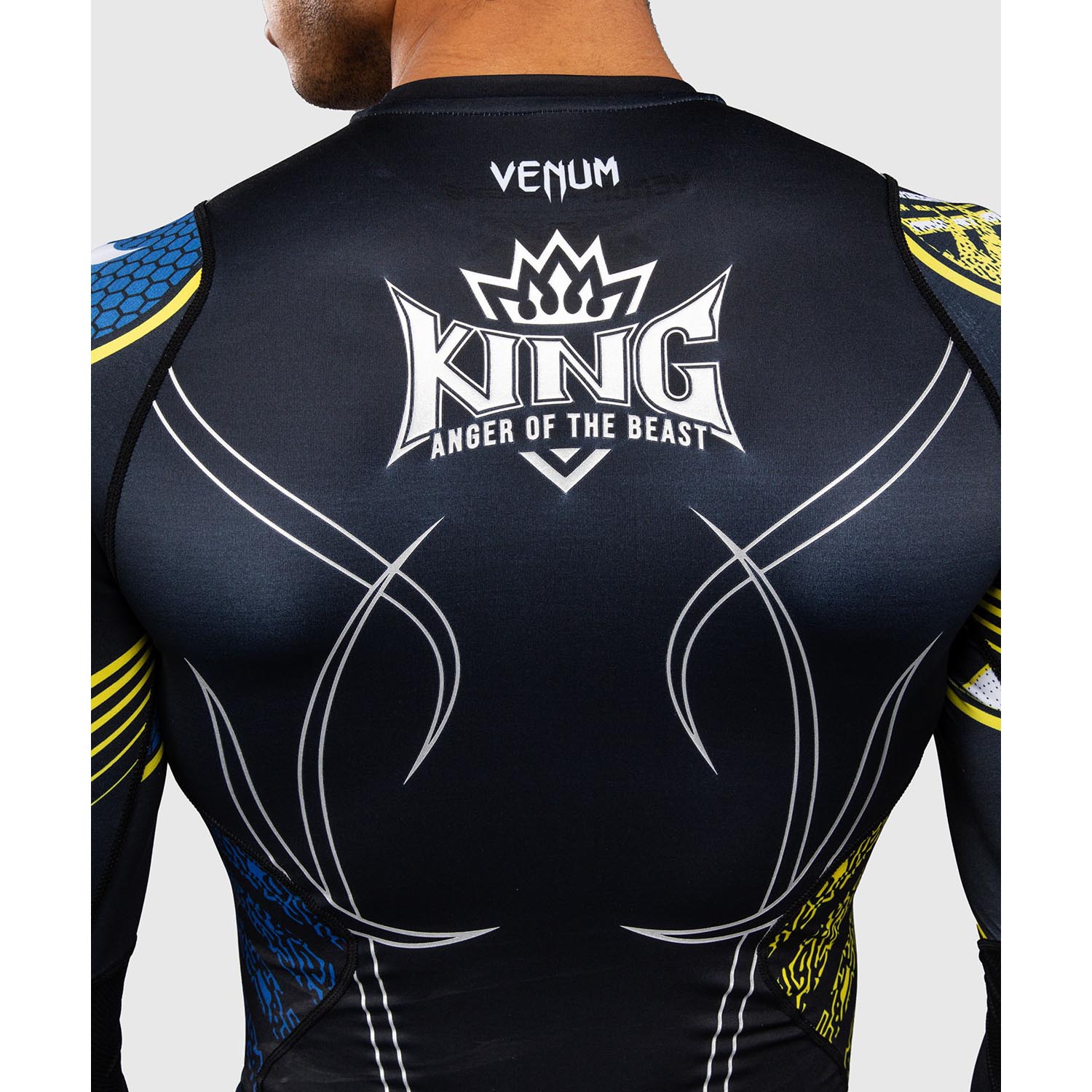 VENUM Rashguard, L/S, Tekken 8, King, black-yellow, M