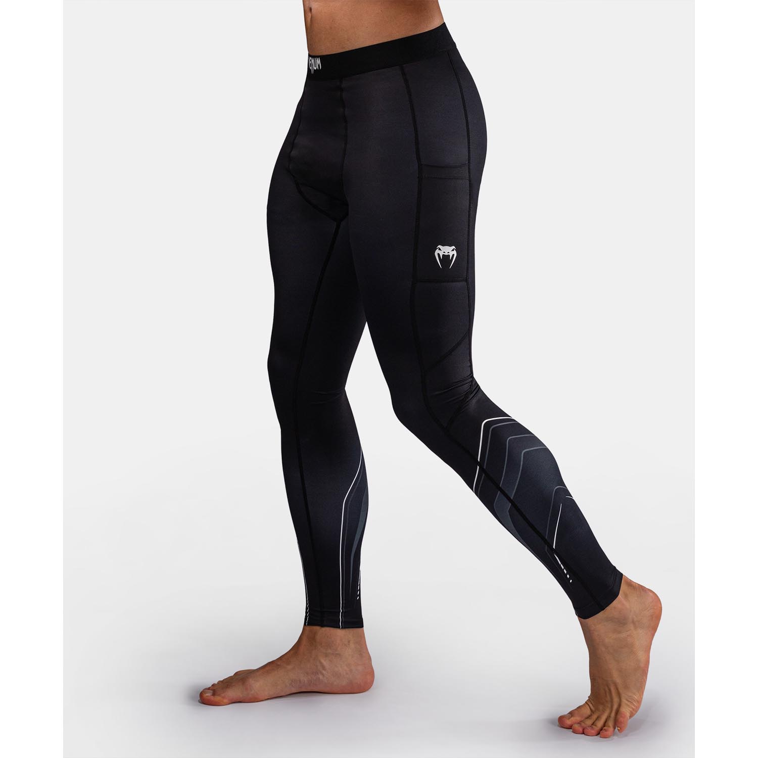 VENUM Compression Pants, Streamline, black-white, XXL