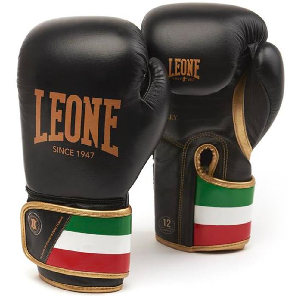 LEONE Boxhandschuhe, Italy, schwarz, 14 Oz