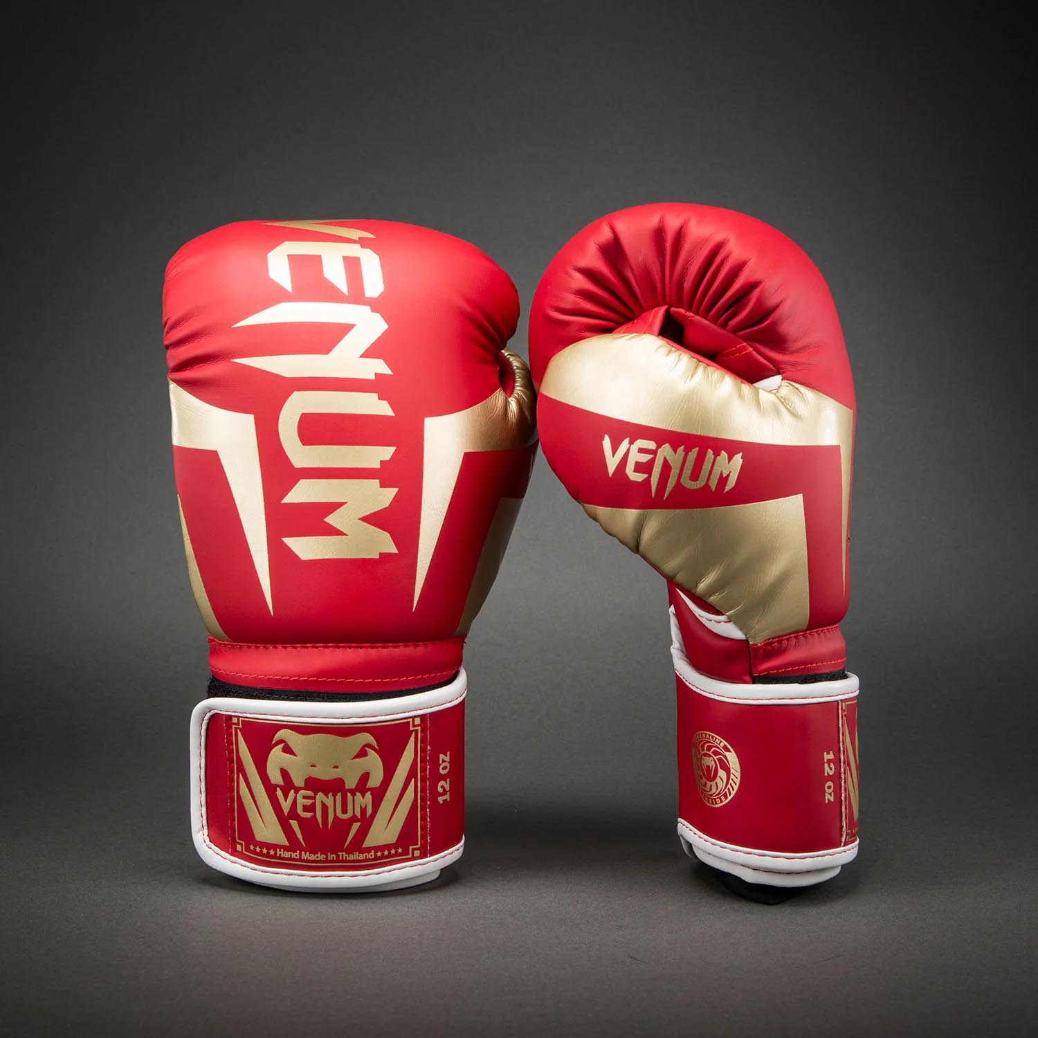 VENUM Boxing Gloves, Elite, red-gold, 16 Oz