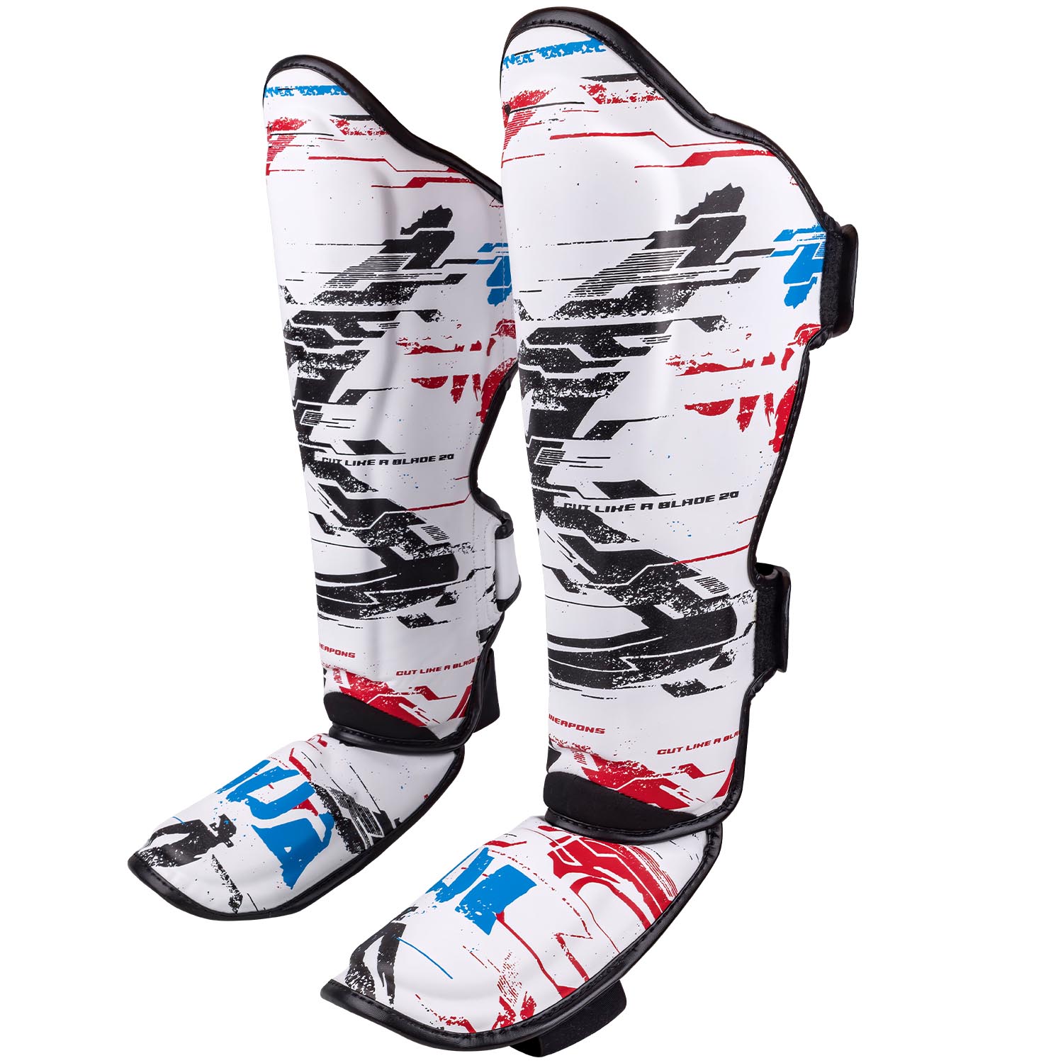 8 WEAPONS Shin Guards, Cut like a Blade 2.0, white, XL