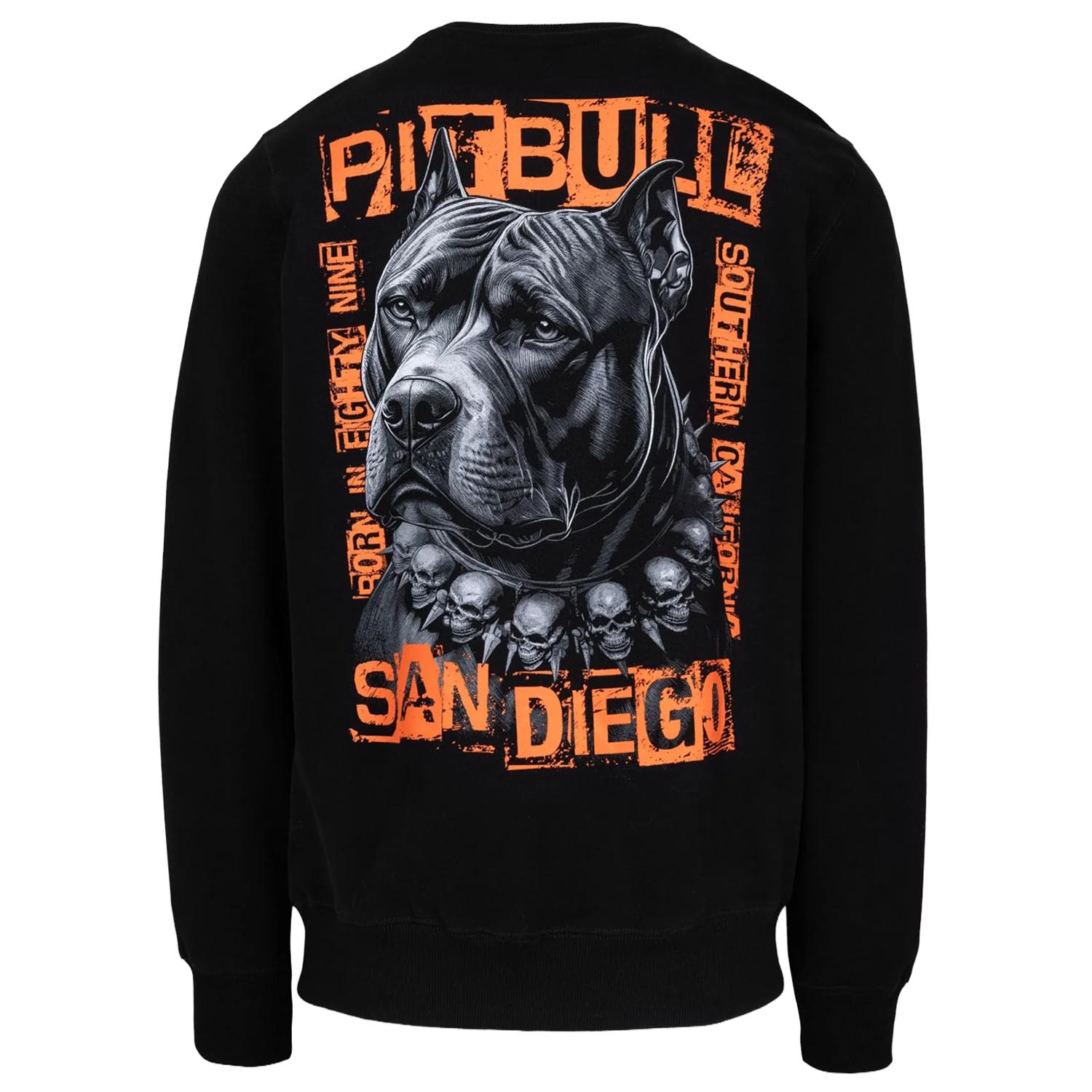 Pit Bull West Coast Crewneck, Blacky, black, S