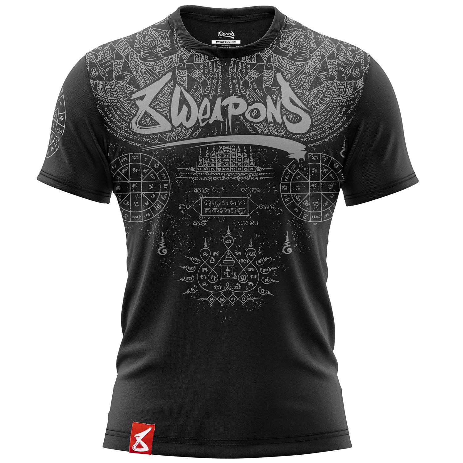 8 WEAPONS T-Shirt, Yantra, Black, S