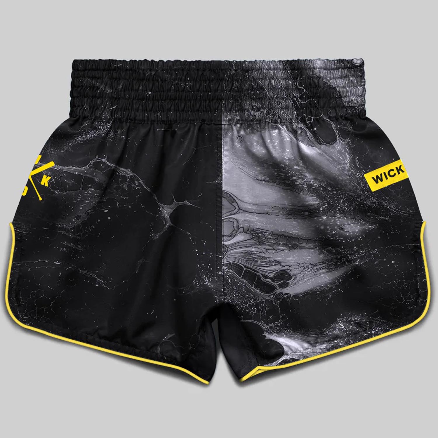 Wicked One Muay Thai Shorts, Stuff, black-yellow, XL