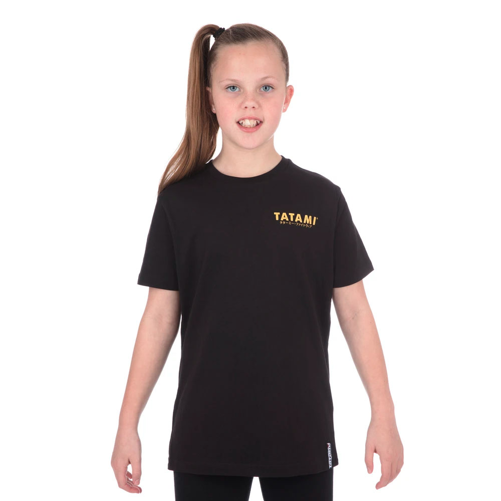 Tatami T-Shirt, Kinder, Tiger Style, schwarz