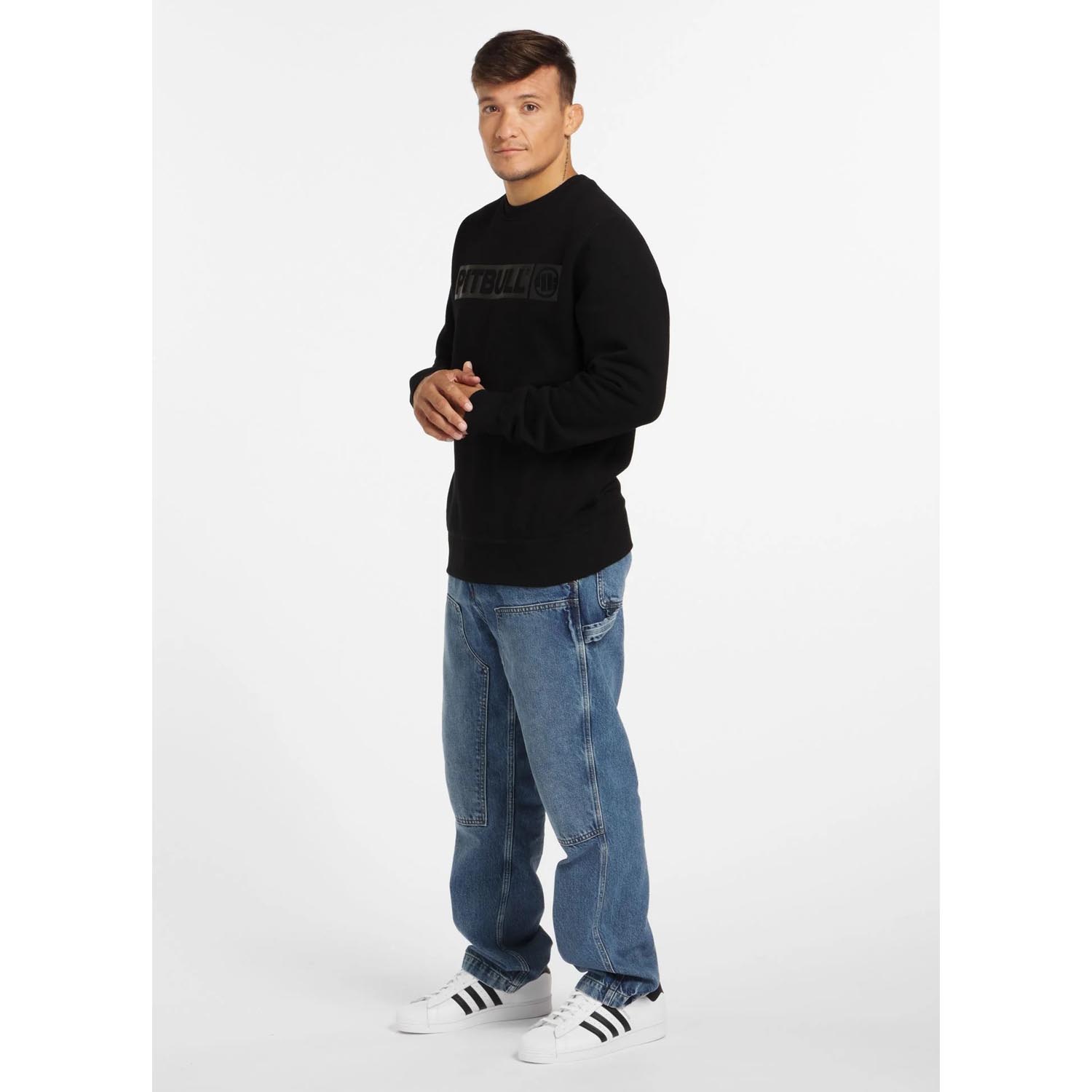 Pit Bull West Coast Crewneck, Hilltop, black, XXXL