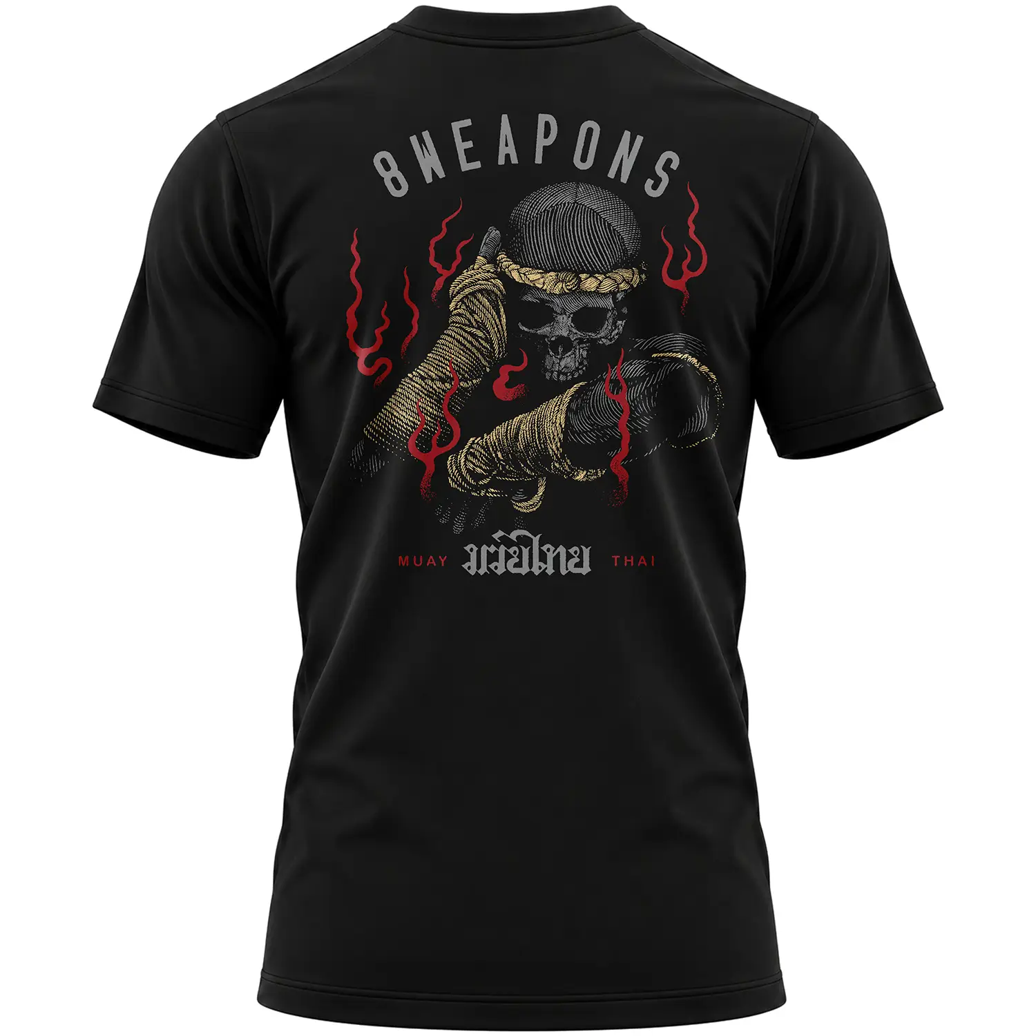 8 WEAPONS T-Shirt, Boran Skull, black, M