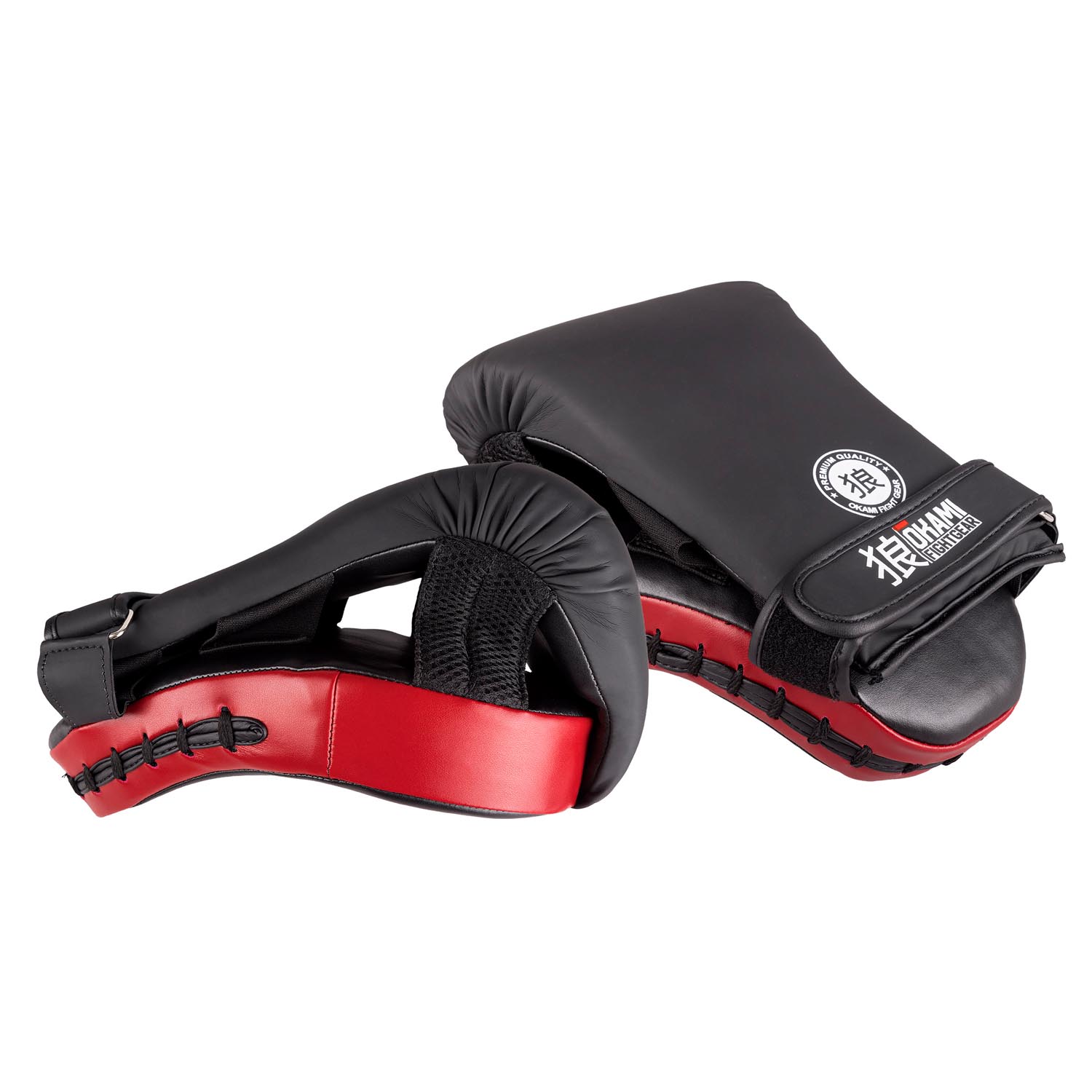OKAMI Focus Mitts, Coach, Gym Series, black-red