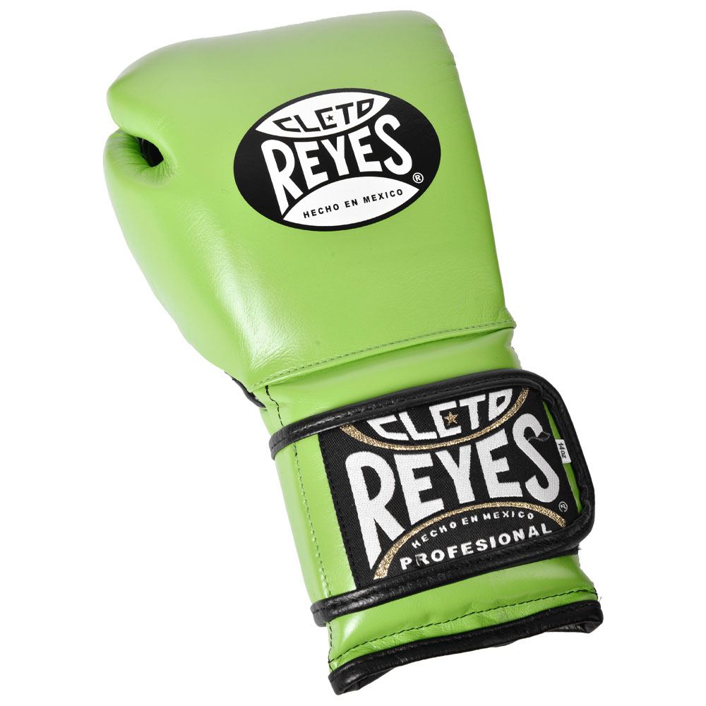 Cleto Reyes Boxing Gloves, Velcro Sparring, green, 14 Oz