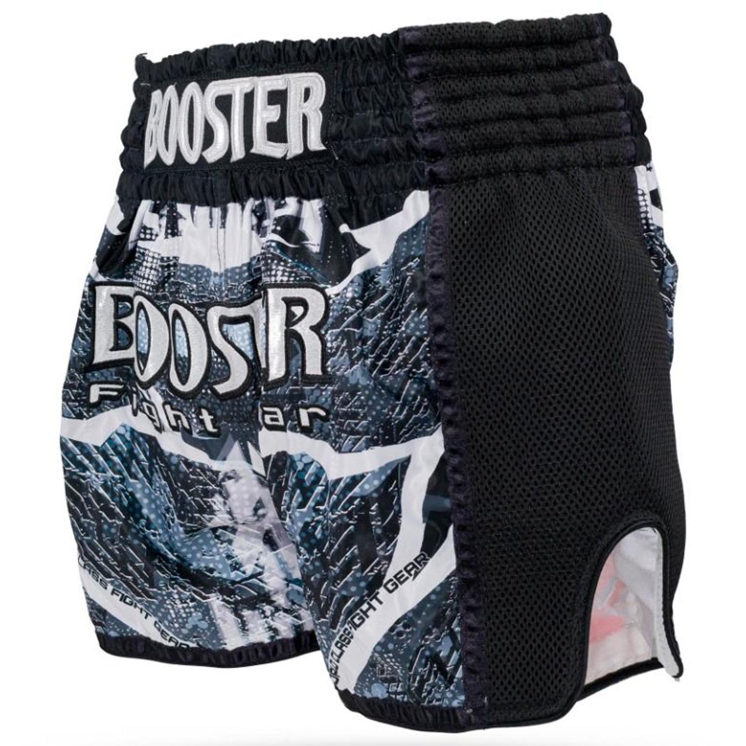Booster Muay Thai Shorts, Alien, schwarz-grau