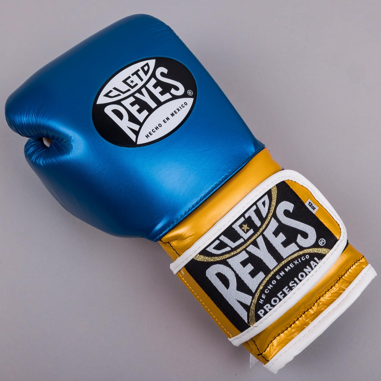 Cleto Reyes Boxing Gloves, Velcro Sparring, blue-black