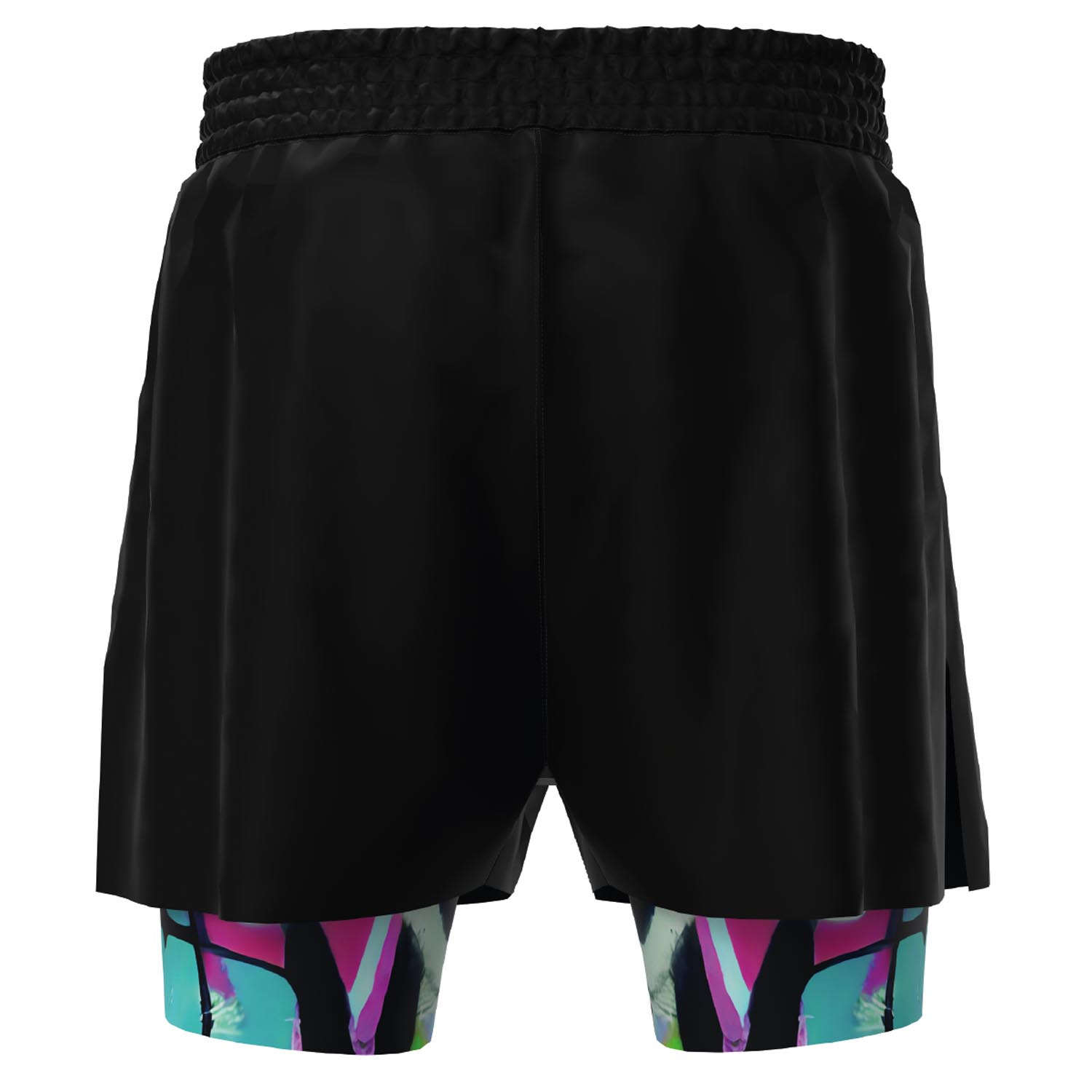 OKAMI Performance Shorts, Urban Vibe 2in1, black-mint-pink, XXL