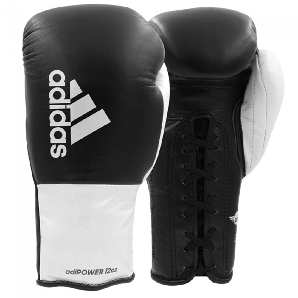 adidas Boxing Gloves, Adipower, | black-white, 10 Oz | Oz 10 740154-1