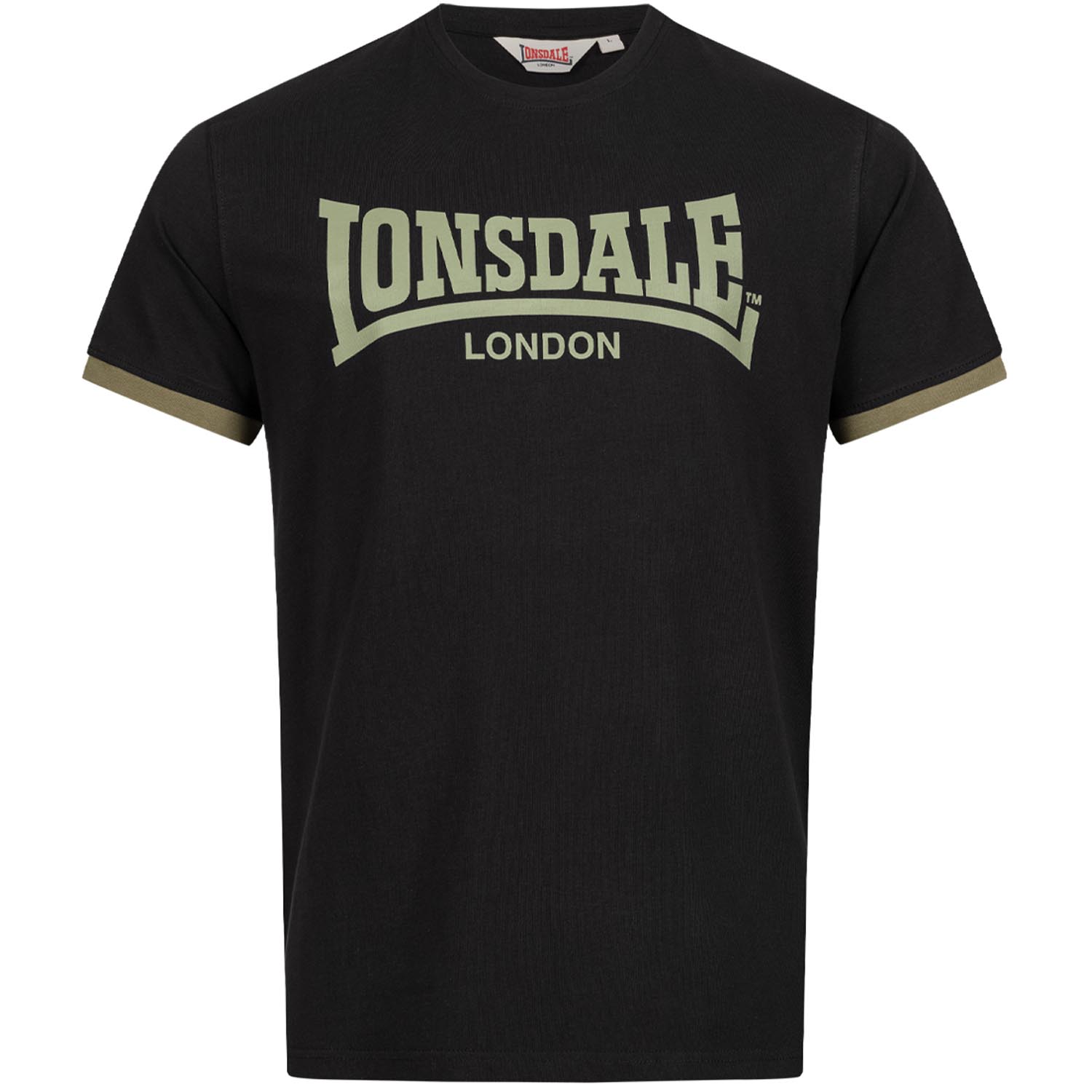 Lonsdale T-Shirt, Townhead, black XL