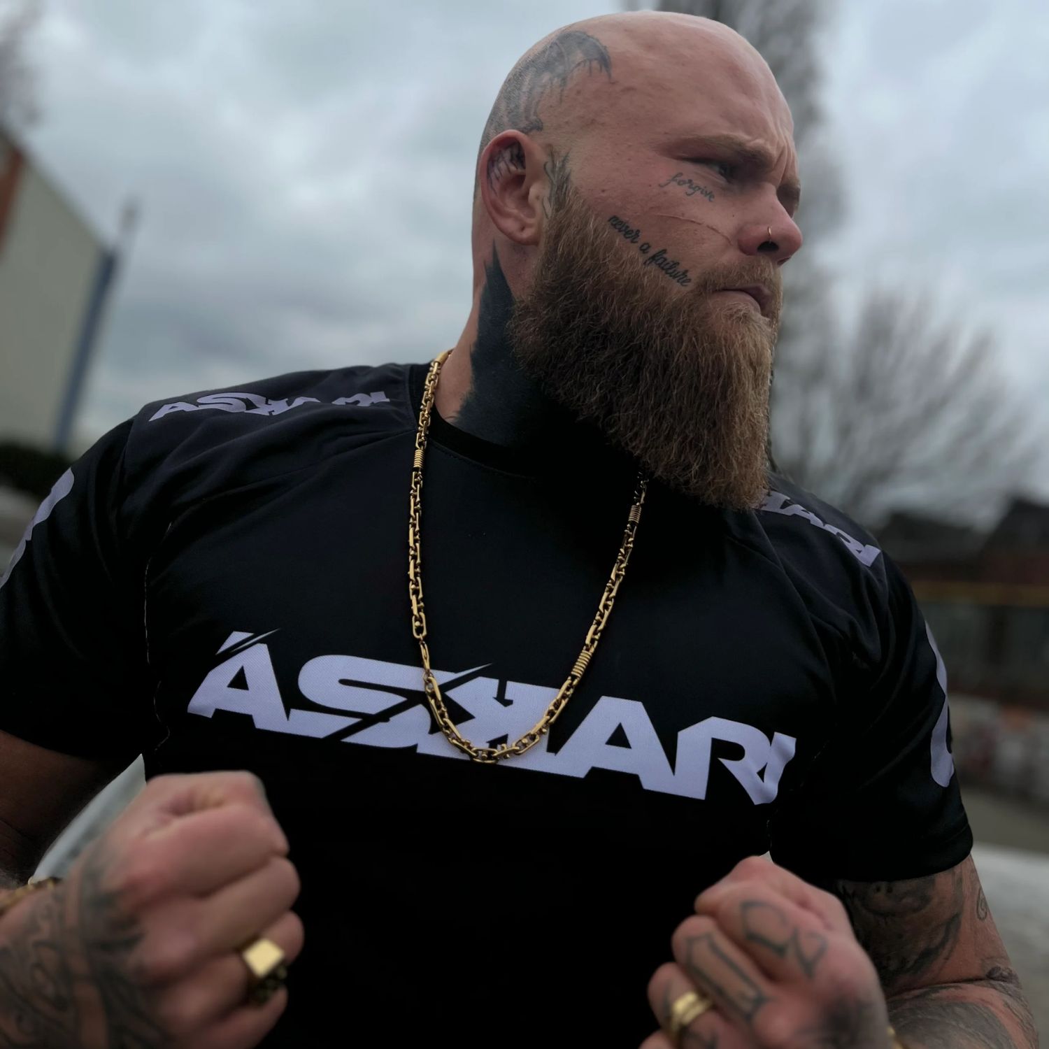 ASKARI Dry Tech T-Shirt, Baller, black-white