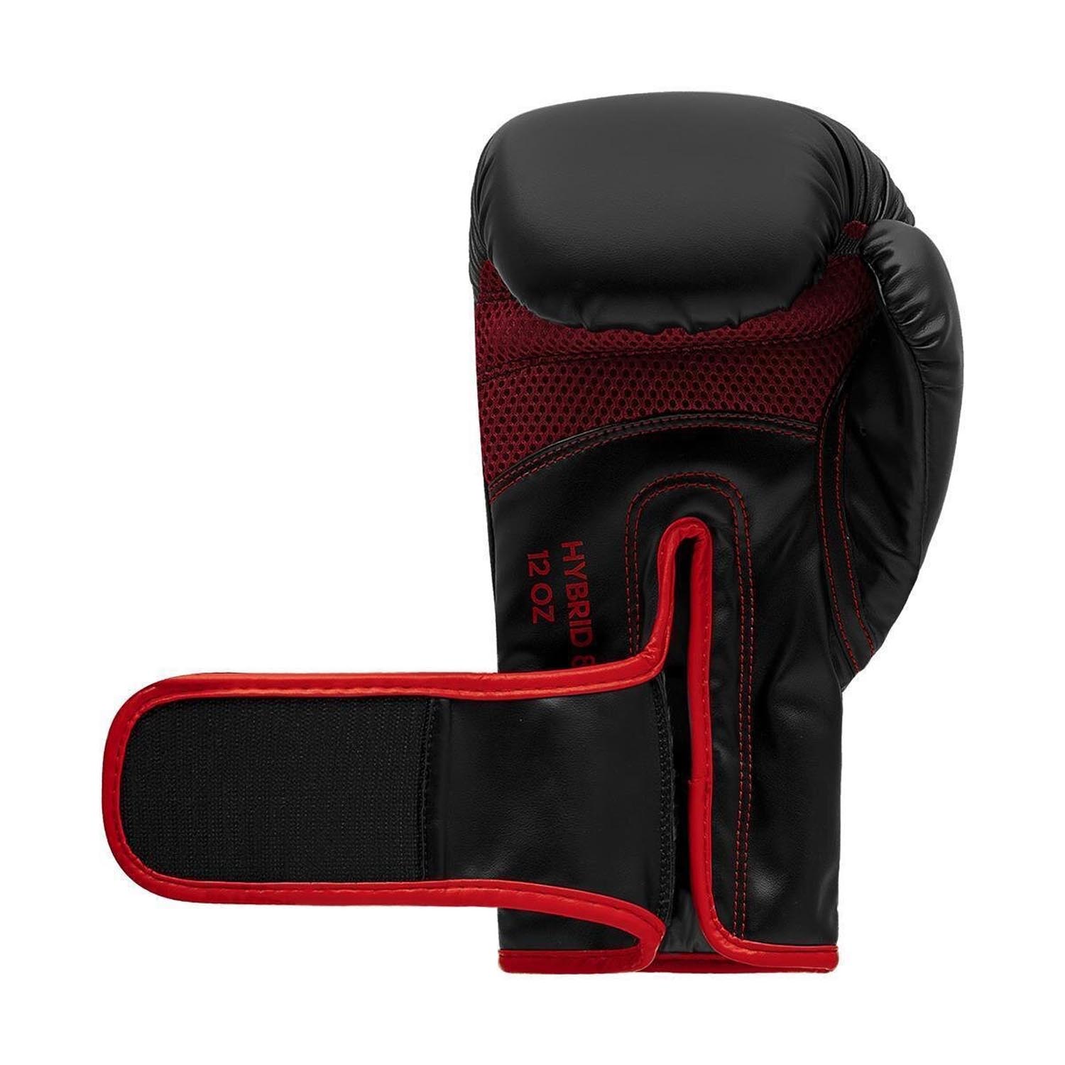 adidas Boxing Gloves, Hybrid, 80, black-red, 16 Oz