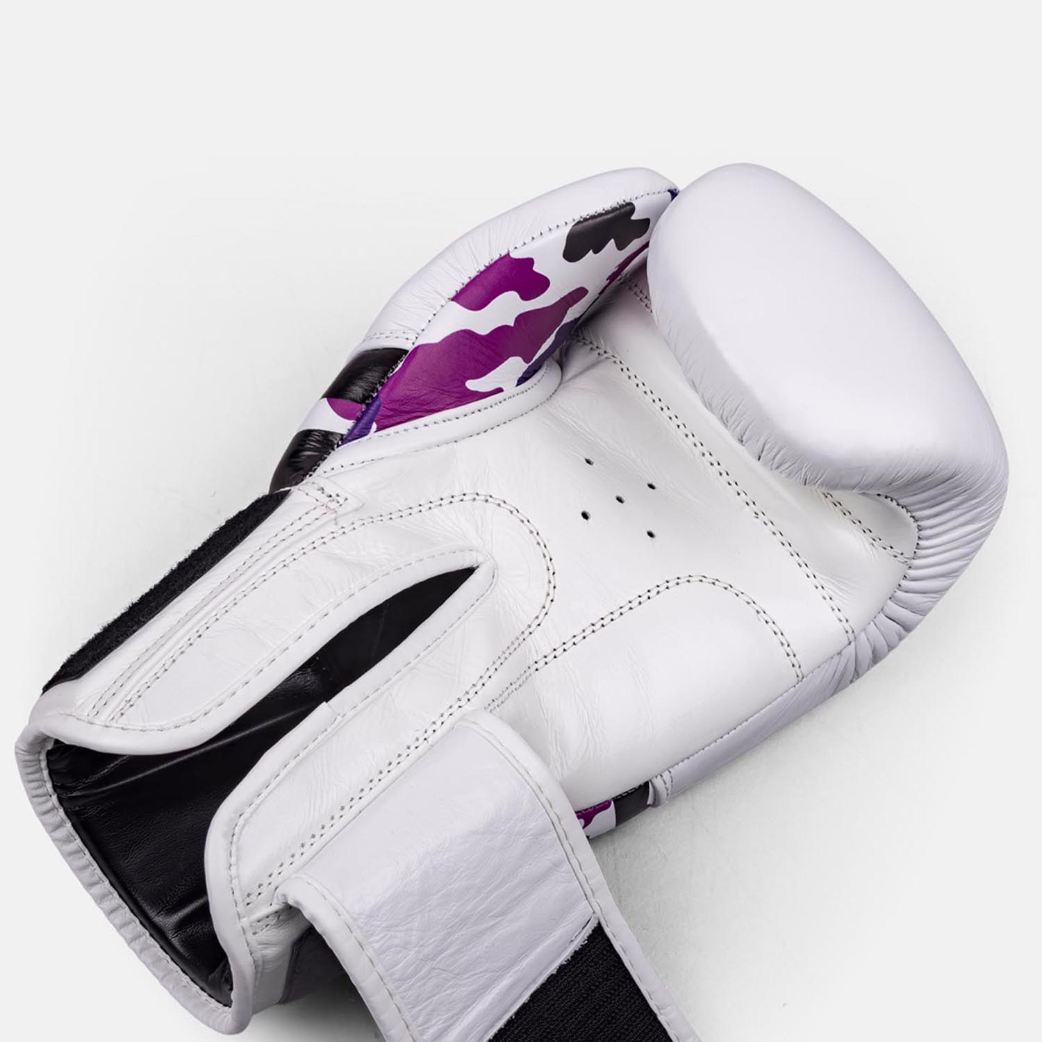 RINGLIFE Boxing Gloves, Unit, white-purple-camo 16 Oz