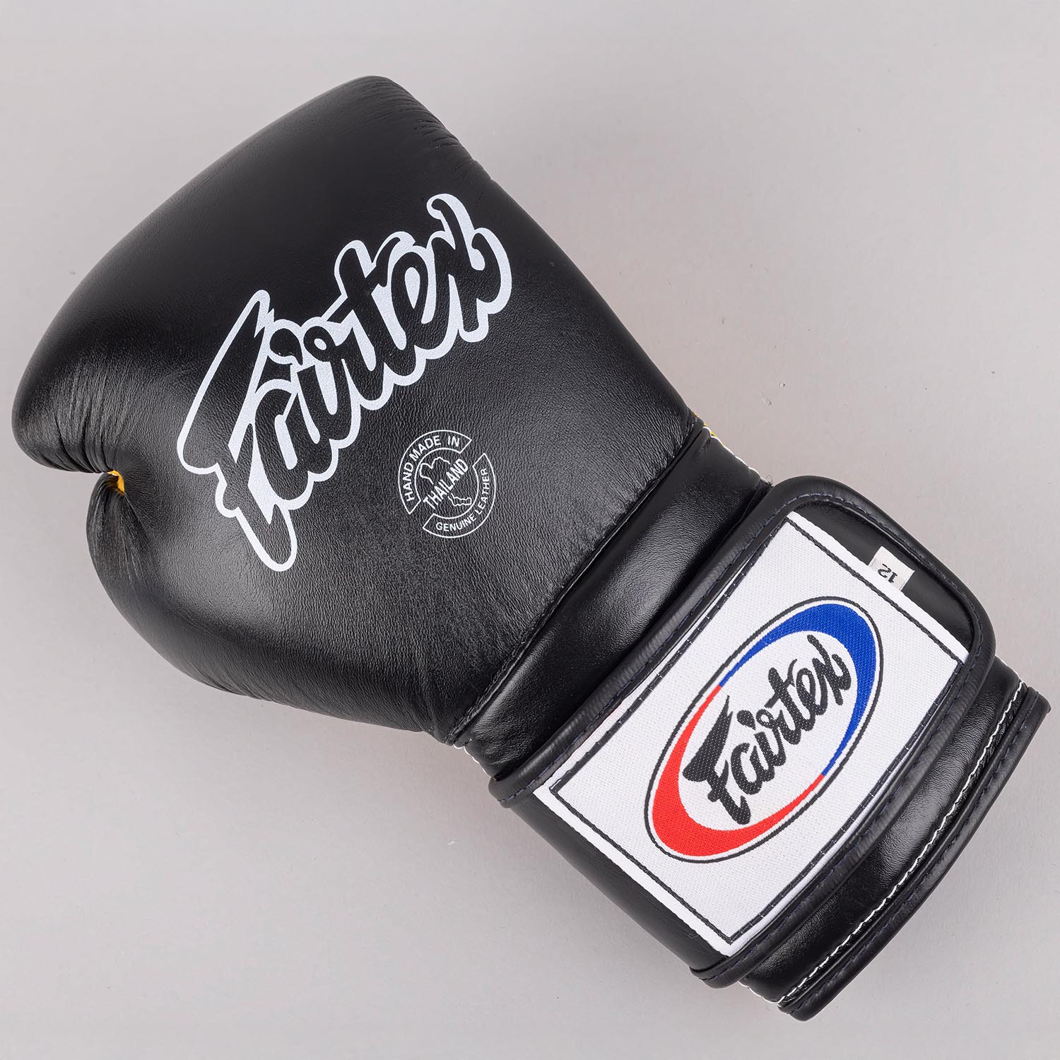 Fairtex Boxing Gloves, BGV9, black-yellow, 16 Oz