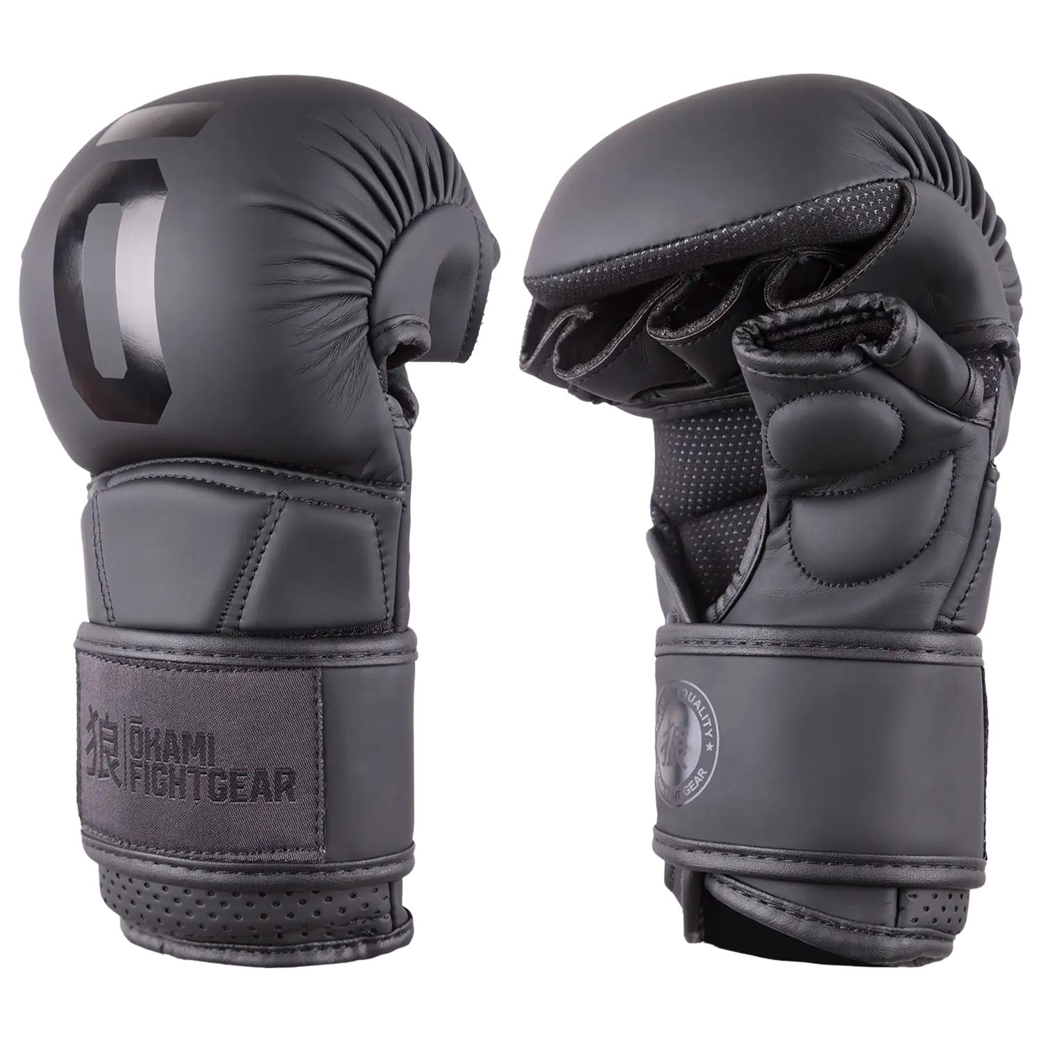 OKAMI MMA Sparring Gloves, Unity, black-grey, XXL