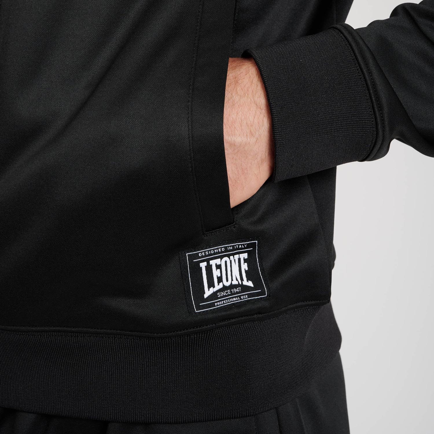 LEONE Trainig Jacket, Premium 2, black-white, S