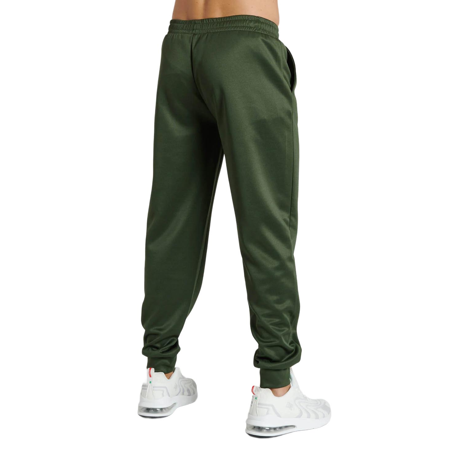 LEONE Jogging Pants, Logo, green-white, S