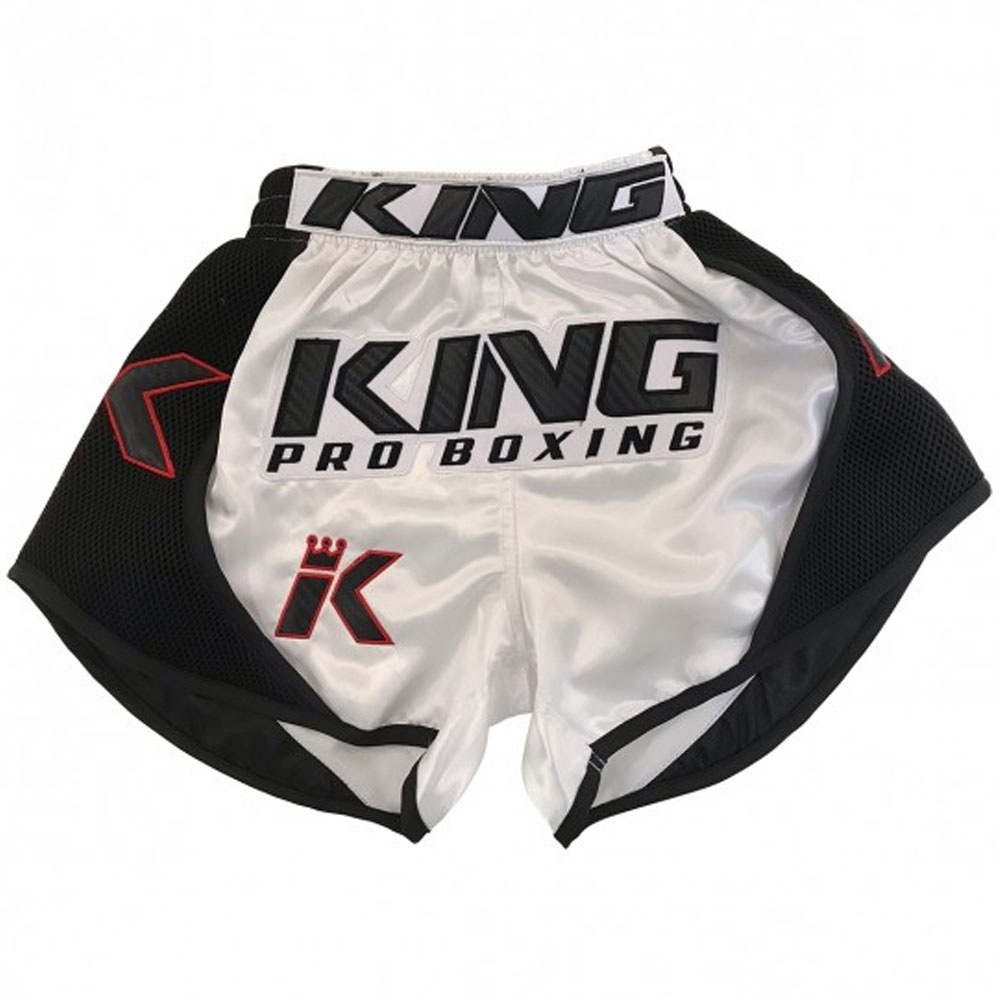 KING PRO BOXING Muay Thai Shorts, X2, weiß-schwarz