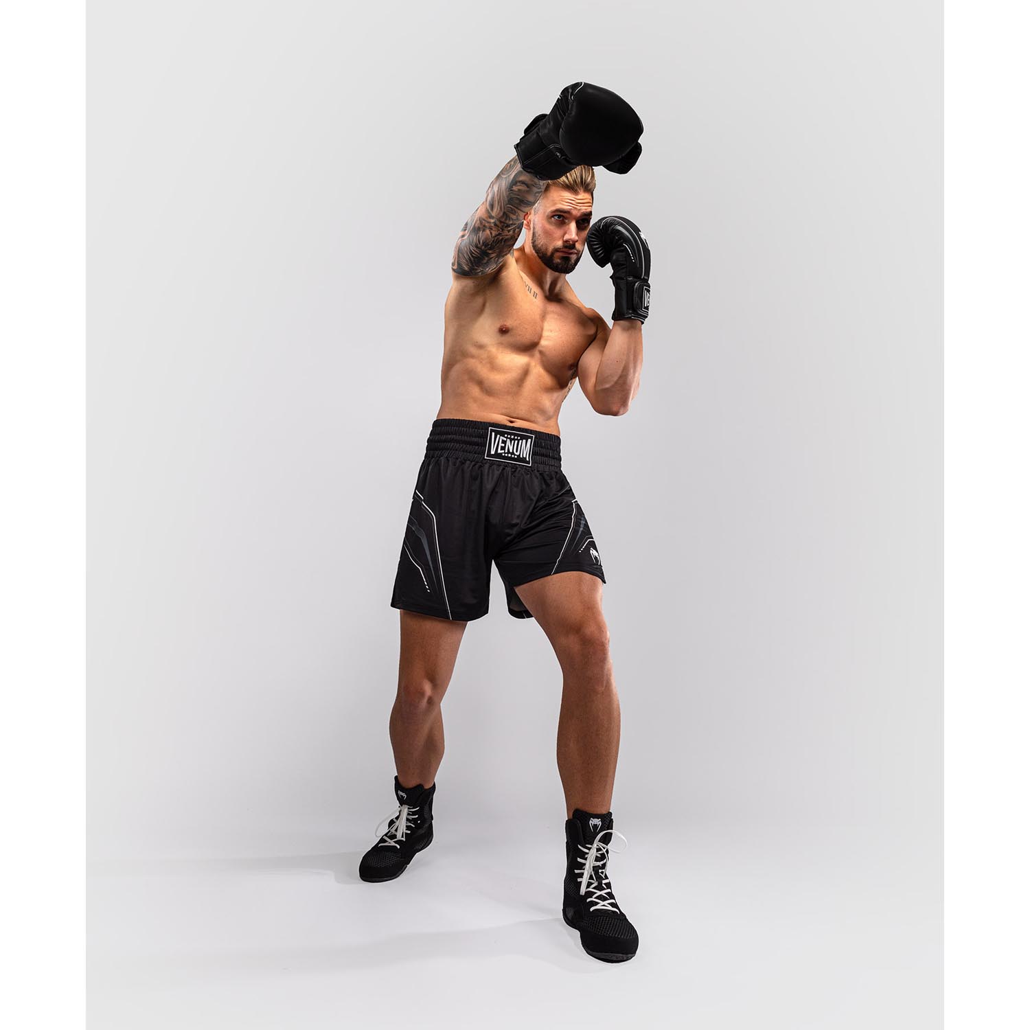VENUM Boxing Pants, Streamline, black-white, XXL