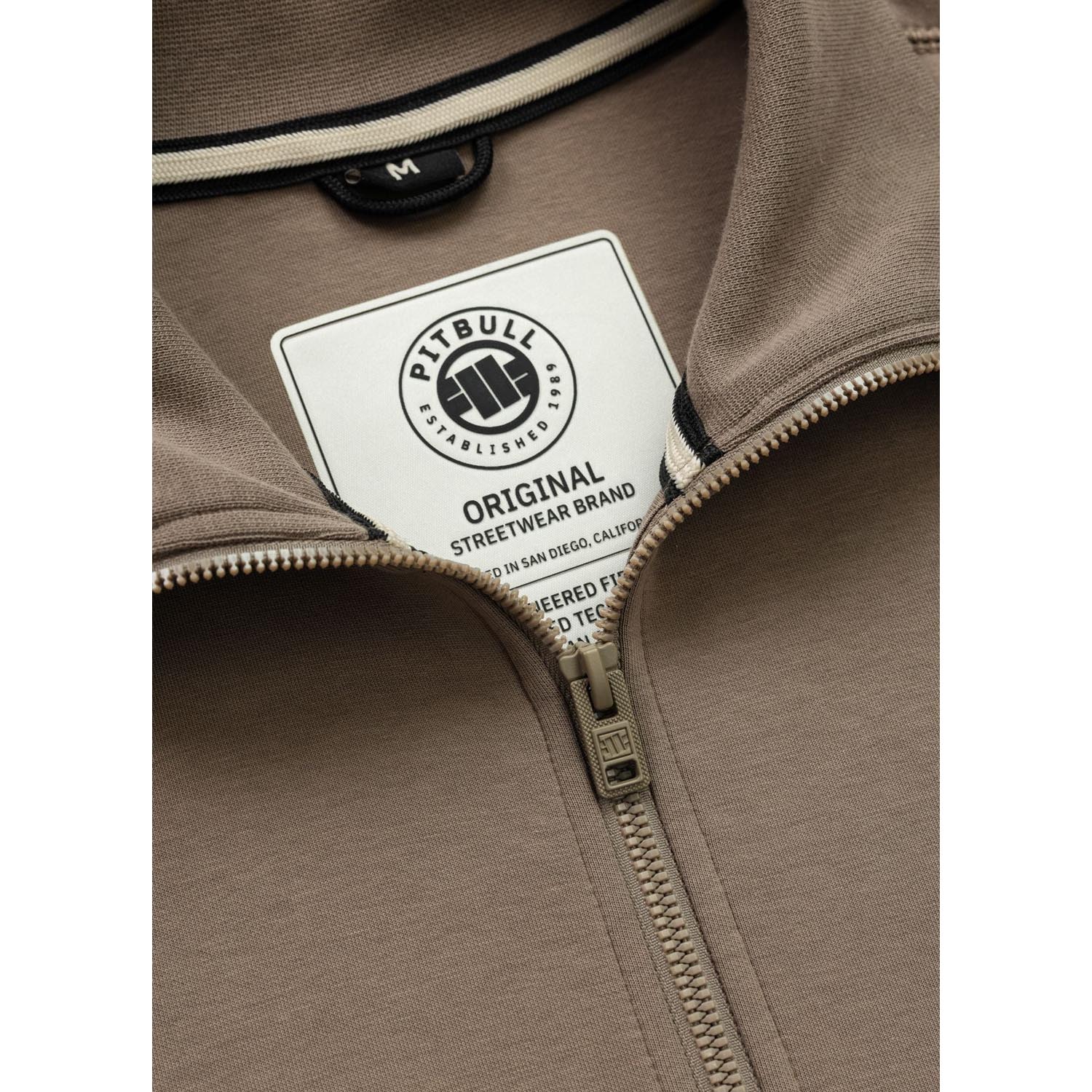 Pit Bull West Coast Sweat Jacket, Sampson, light brown, M