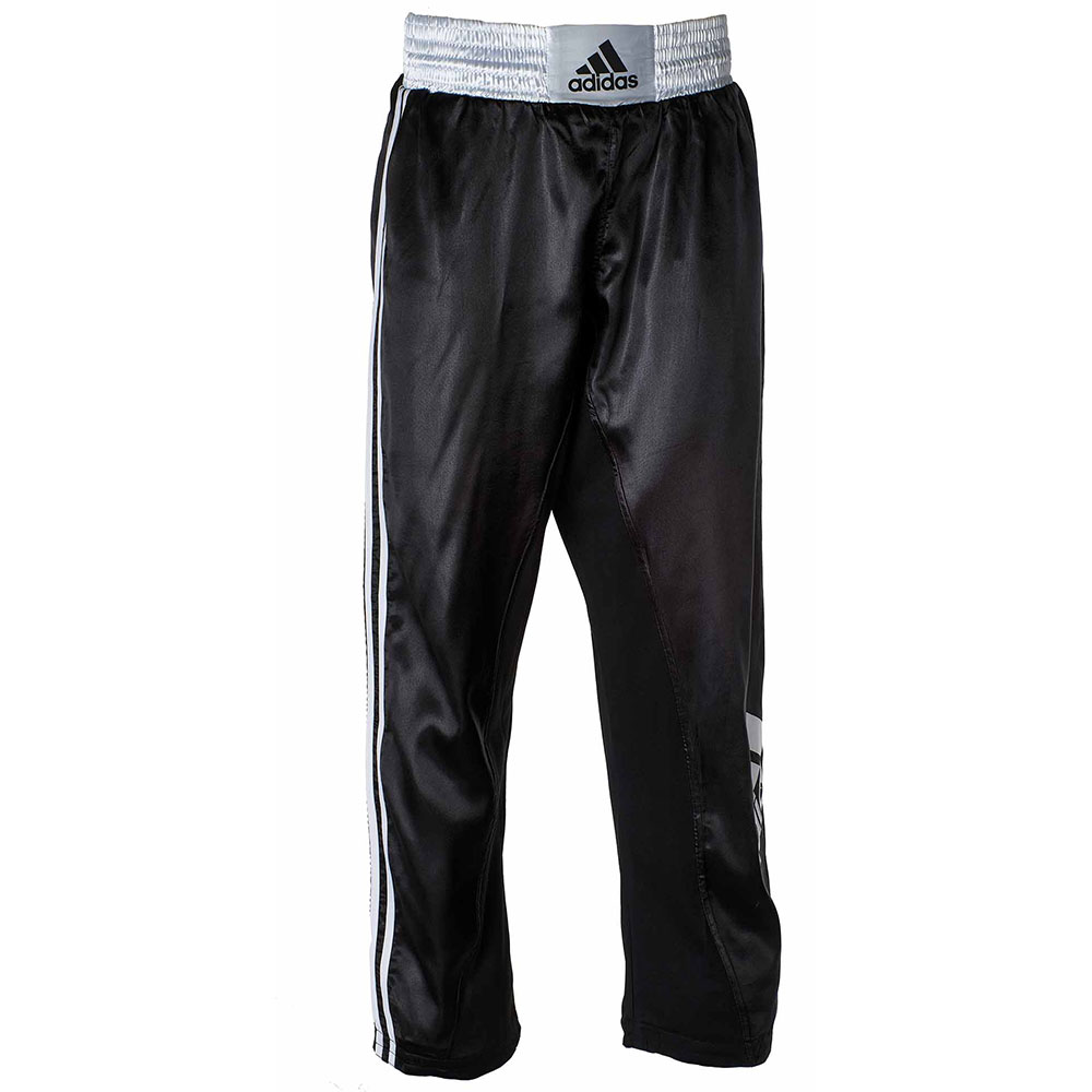 adidas Kickboxhosen, Logo, schwarz-weiß, XL