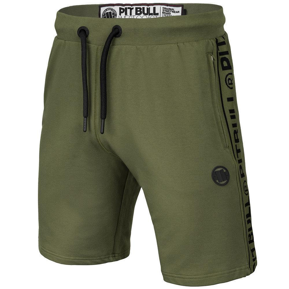 Pit Bull West Coast Trainingshorts, Small Logo F. Terry, olive, XXXL