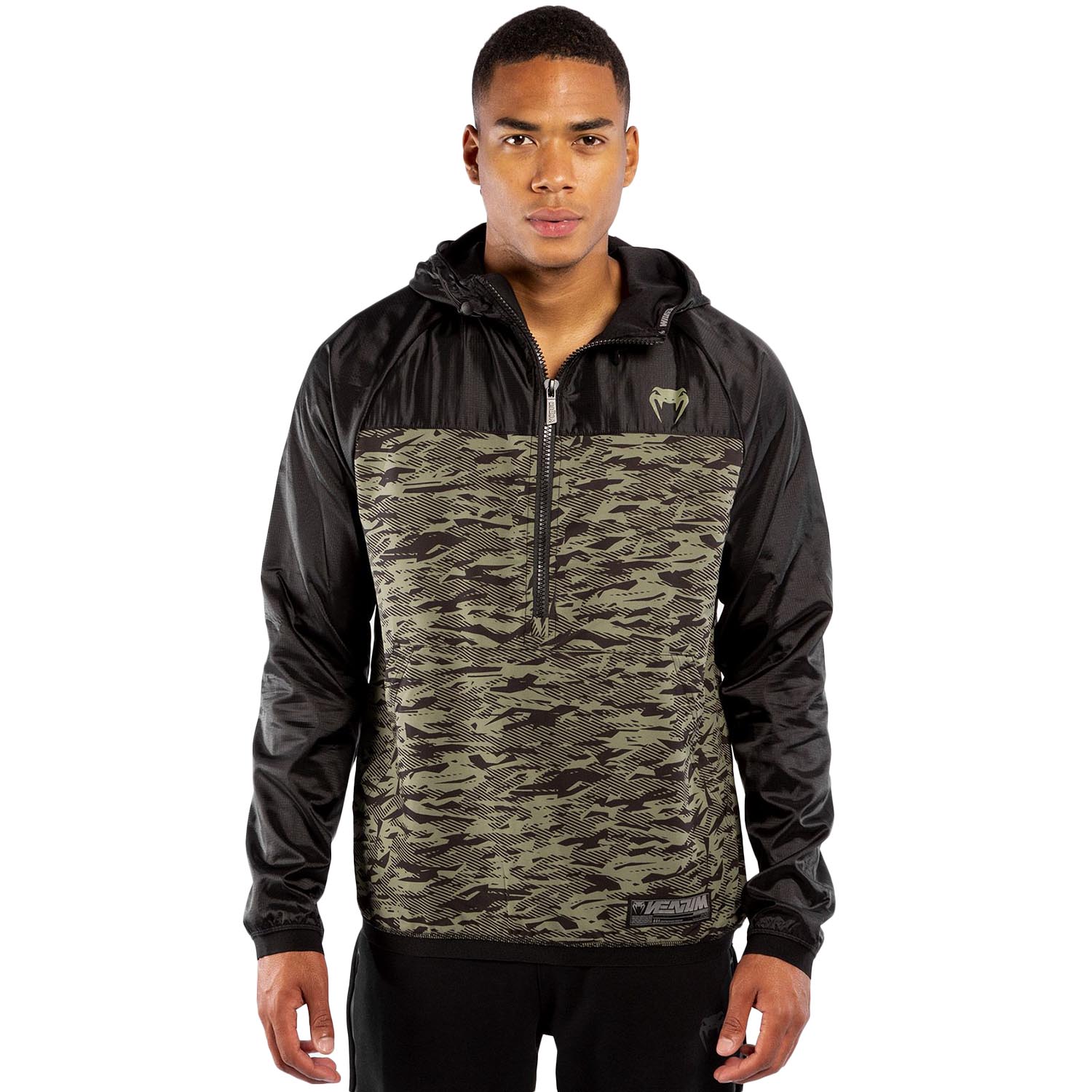 VENUM Half Zip Hoody, Laser XT, black-camo, L