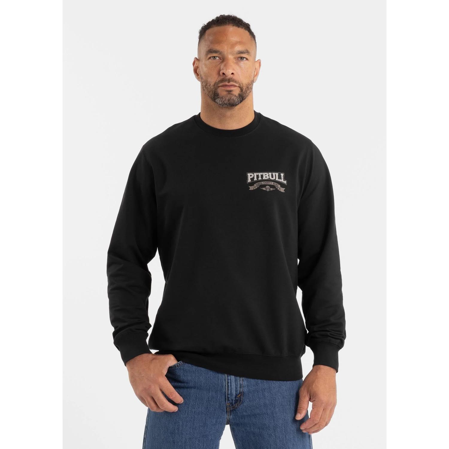 Pit Bull West Coast Pullover, Troublemaker, black, XXXL