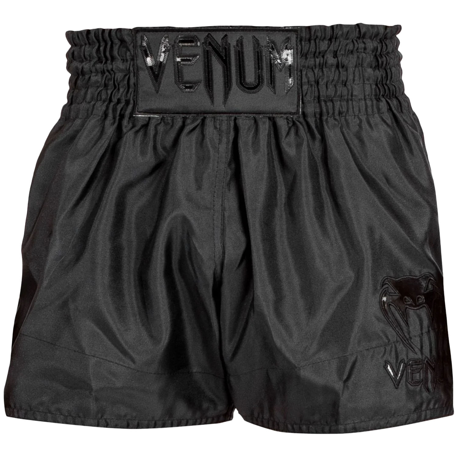 Venum Muay Thai Shorts, Classic, schwarz-schwarz, S